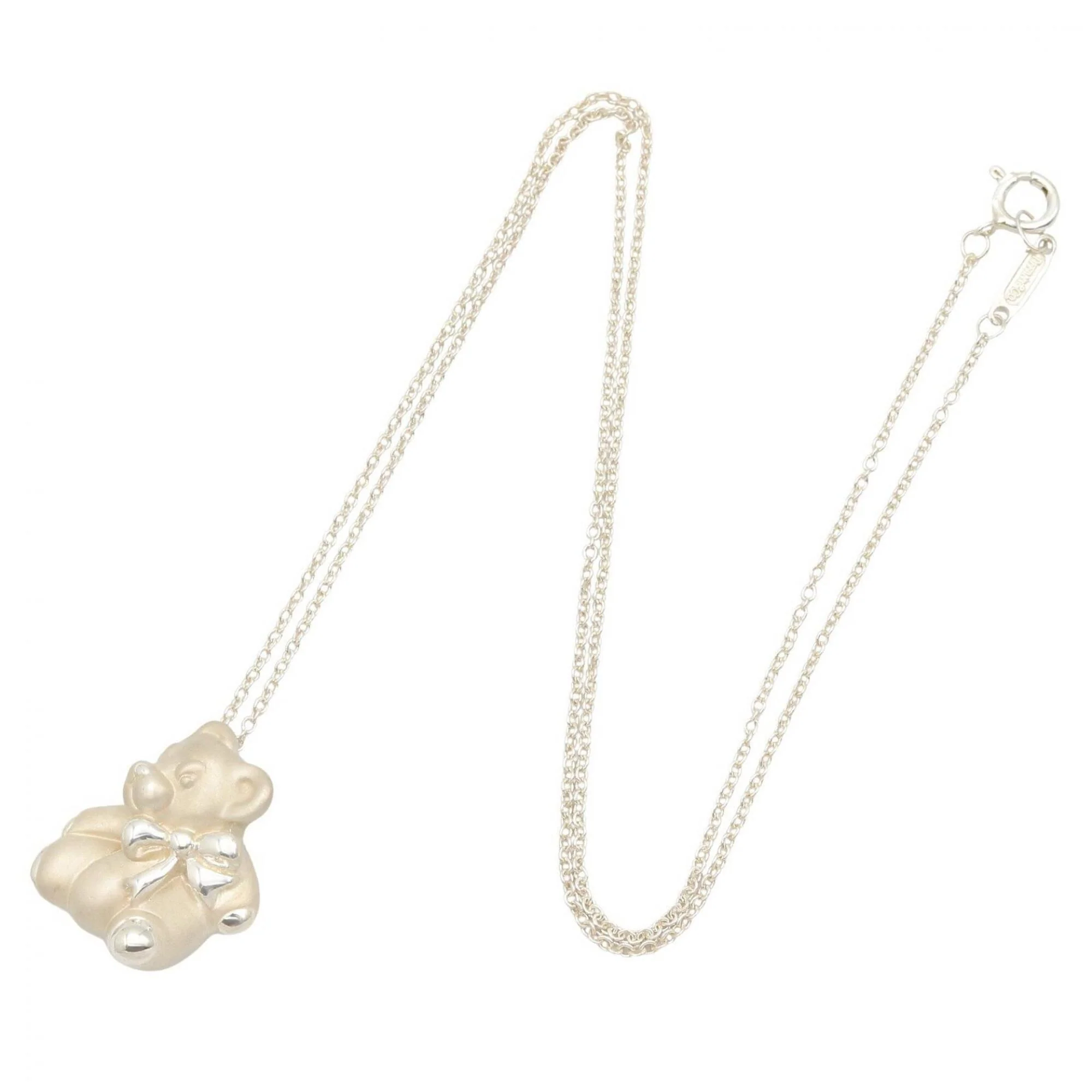 Bear Pendant Necklace Sterling Silver - Image 2