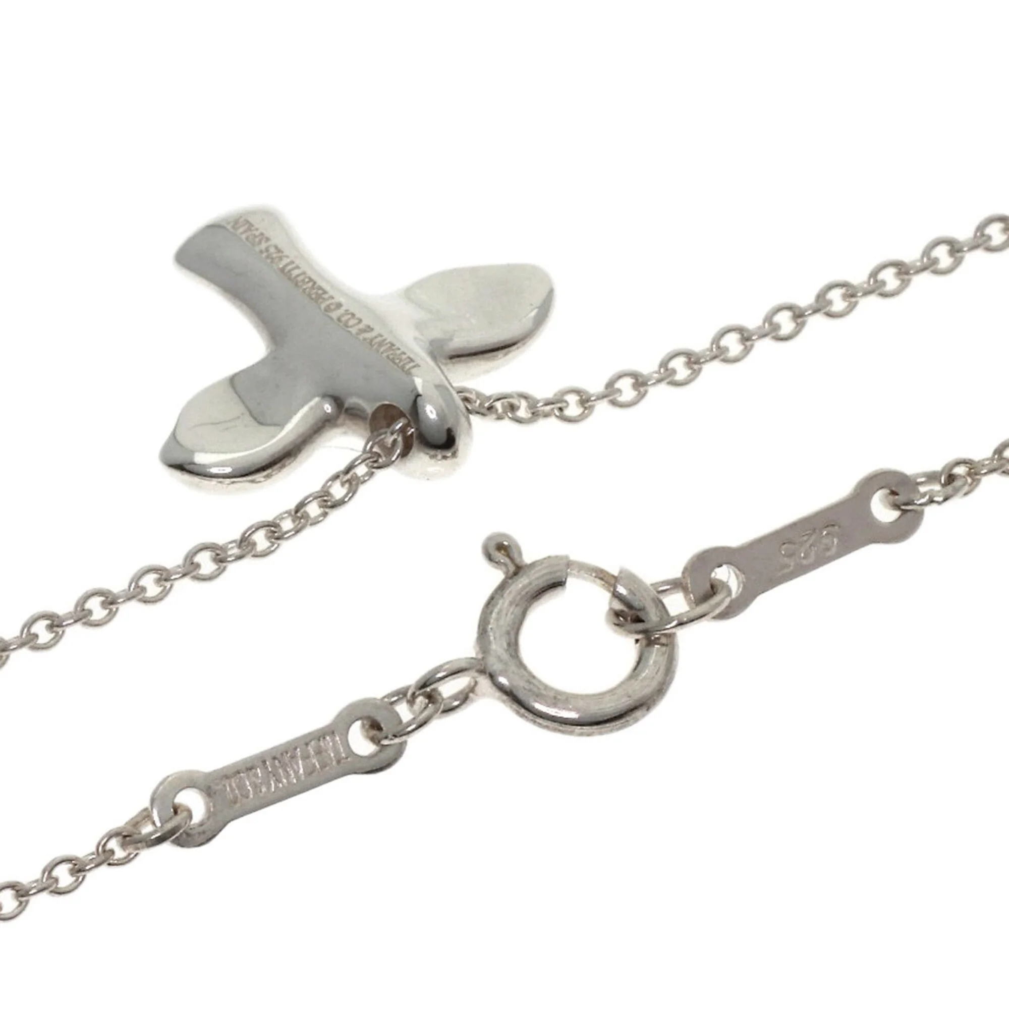 Bird Cross Pendant Necklace Sterling Silver - Image 2