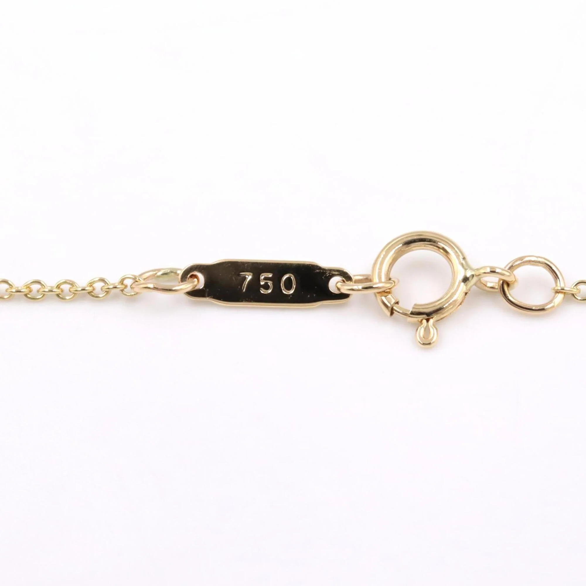 Blue Box Bow Pendant Necklace 18K Yellow Gold - Image 5