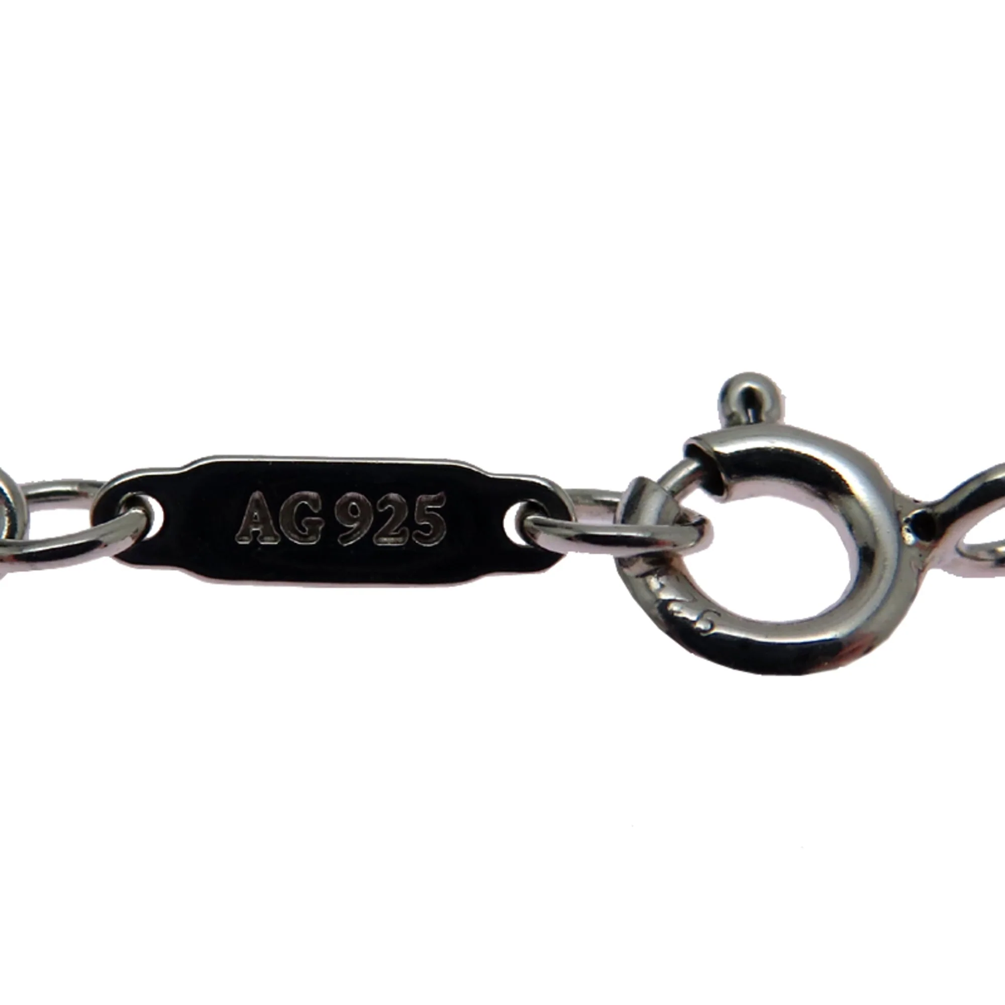 Daisy Key Pendant Necklace Sterling Silver with Diamond - Image 4