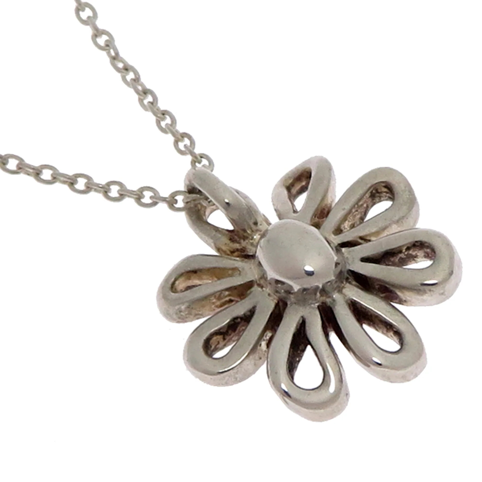 Daisy Pendant Necklace Sterling Silver - Image 3