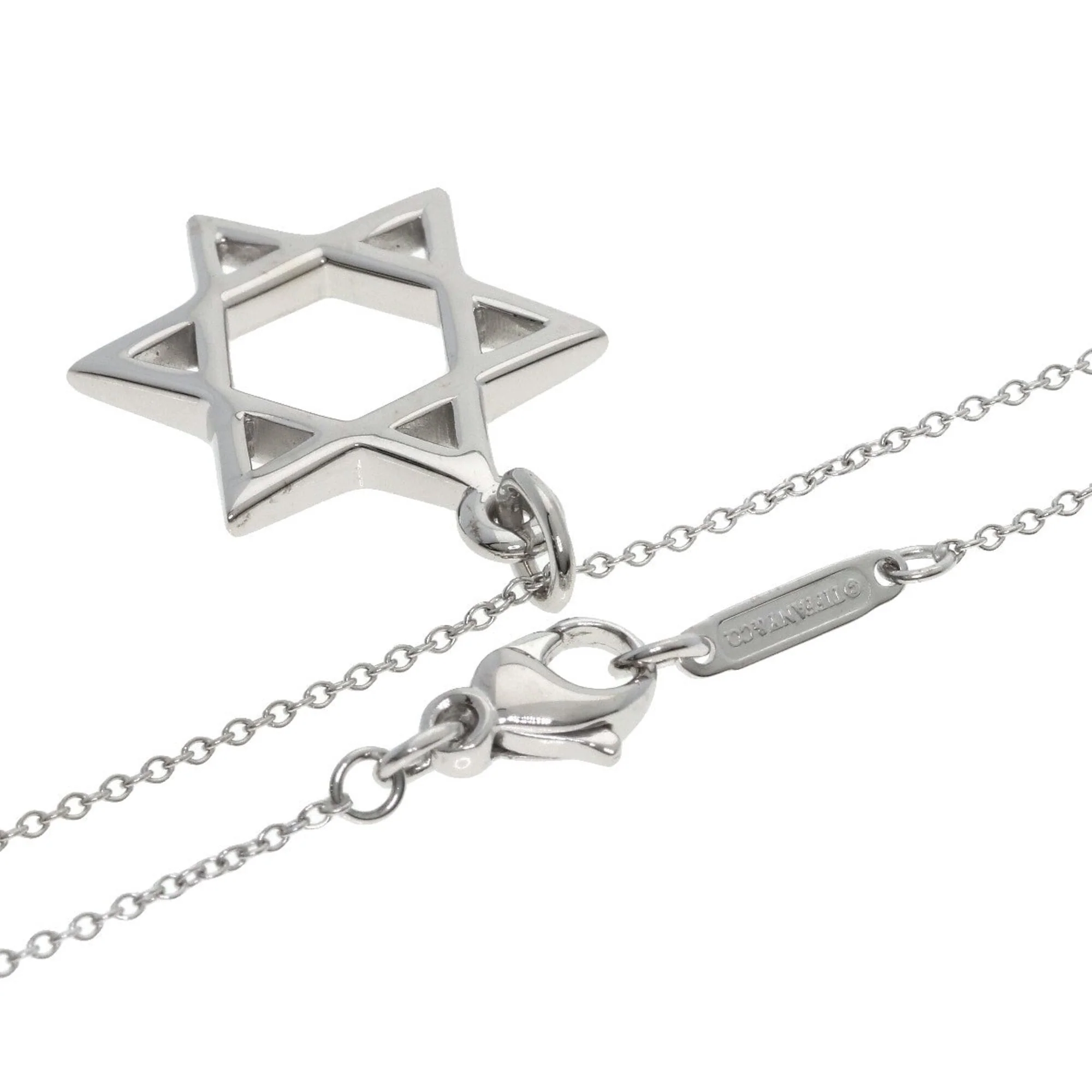 David Pendant Necklace 18K White Gold - Image 2