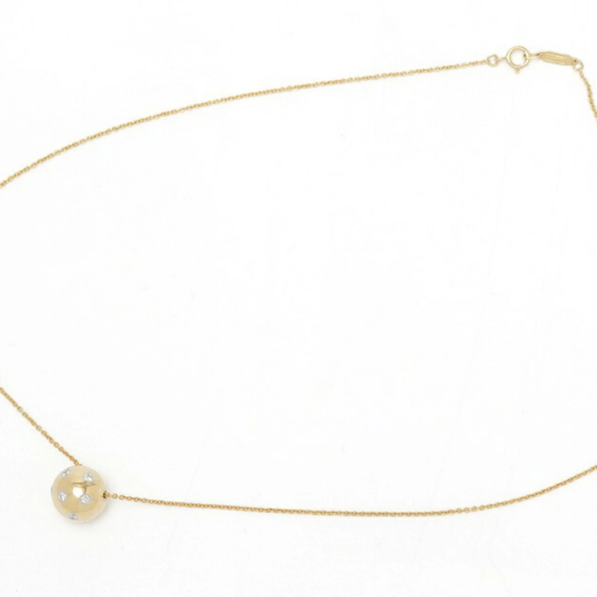 Dots Ball Pendant Necklace Platinum and 18K Yellow Gold - Image 4