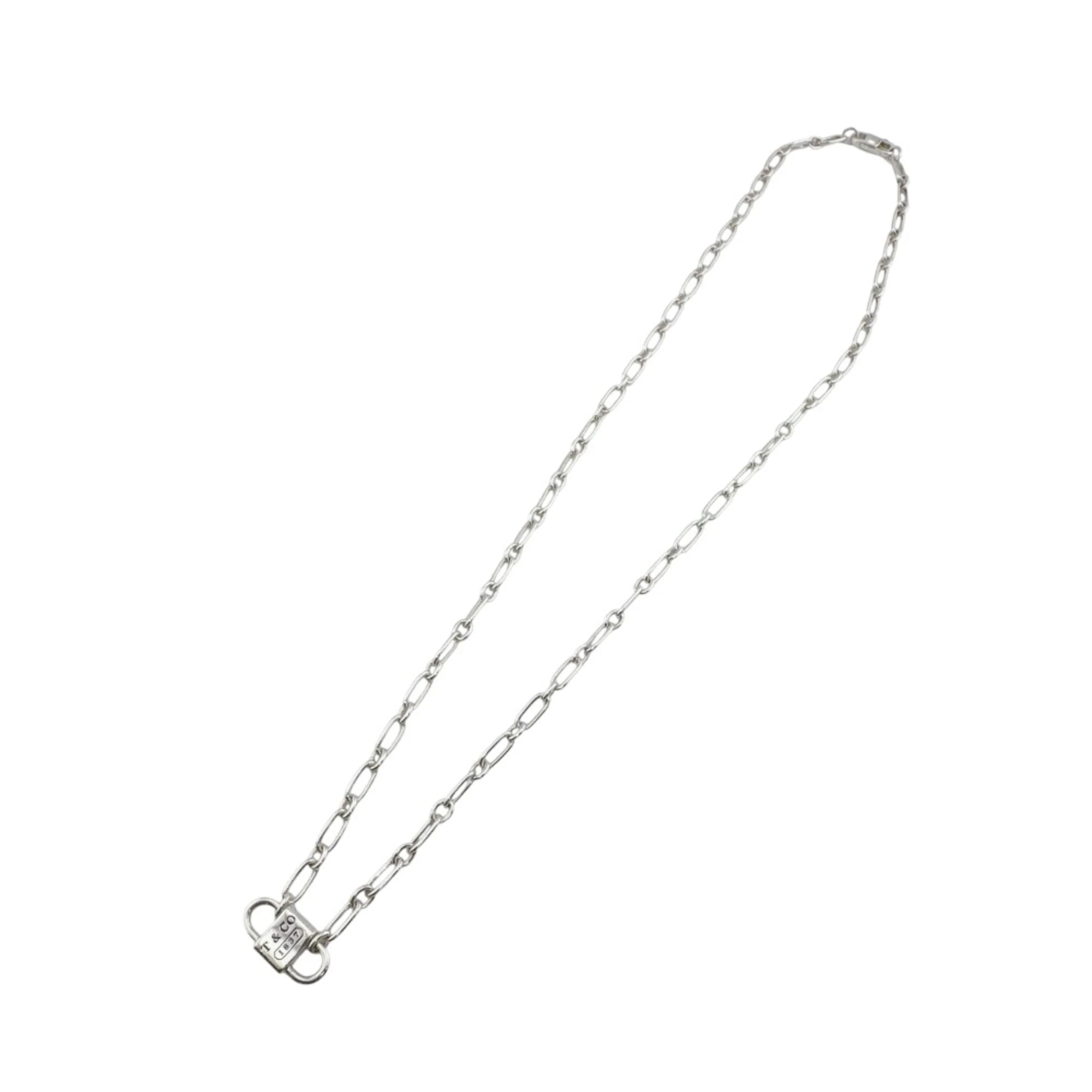 Double Lock Choker Necklace Sterling Silver - Image 2