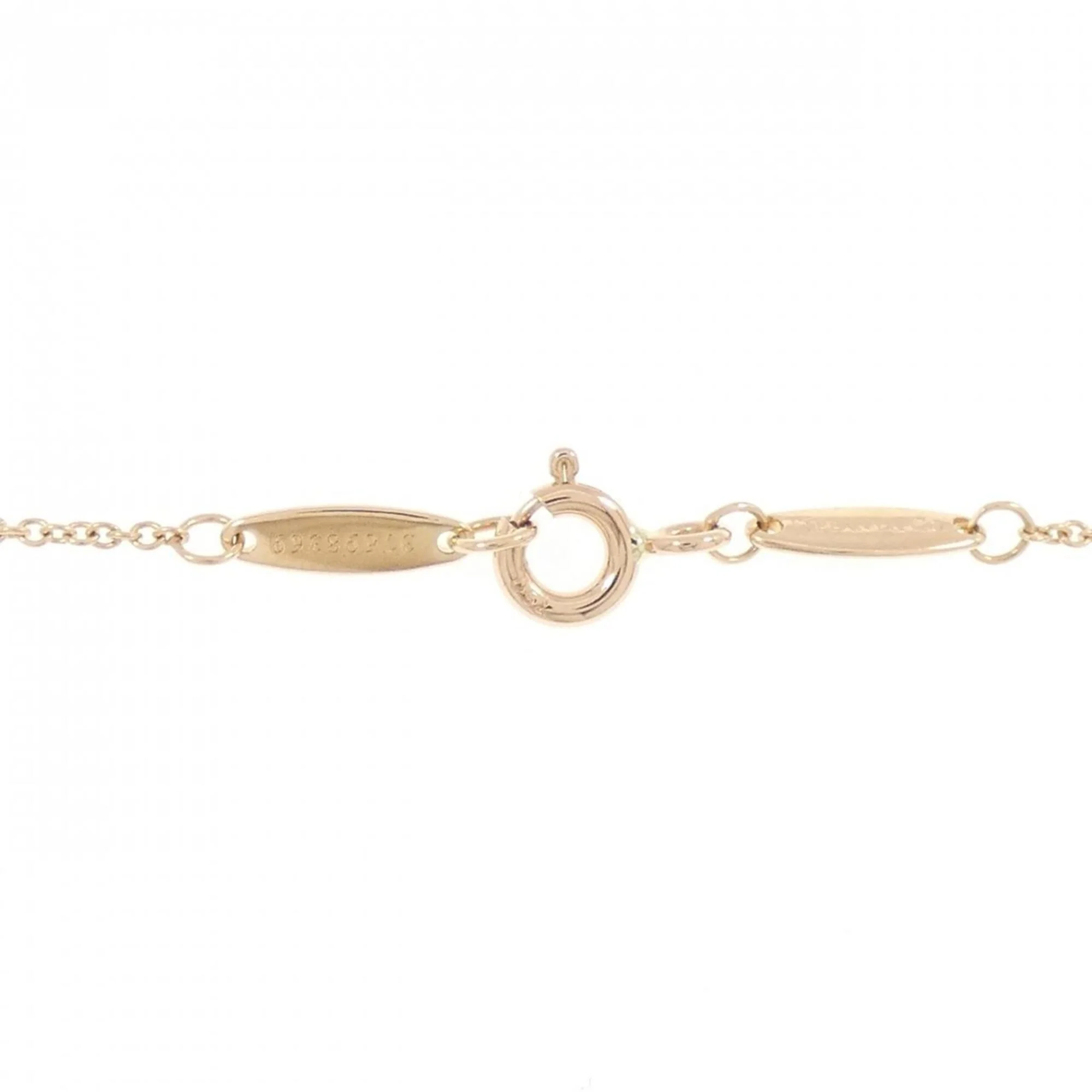 Elsa Peretti Diamonds By The Yard Pendant Necklace 18K Rose Gold and Diamond 0.10-0.19CT - Image 5