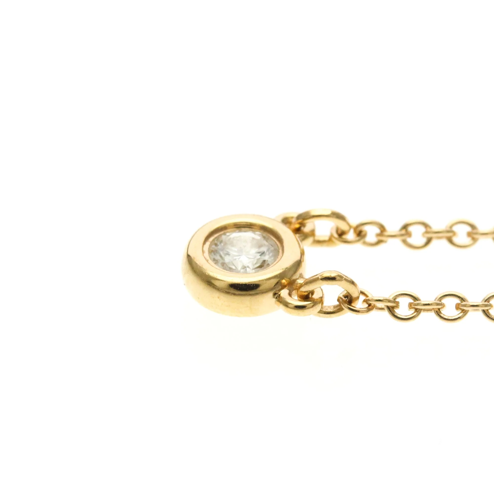 Elsa Peretti Diamonds By The Yard Pendant Necklace 18K Rose Gold and Diamond - Image 3