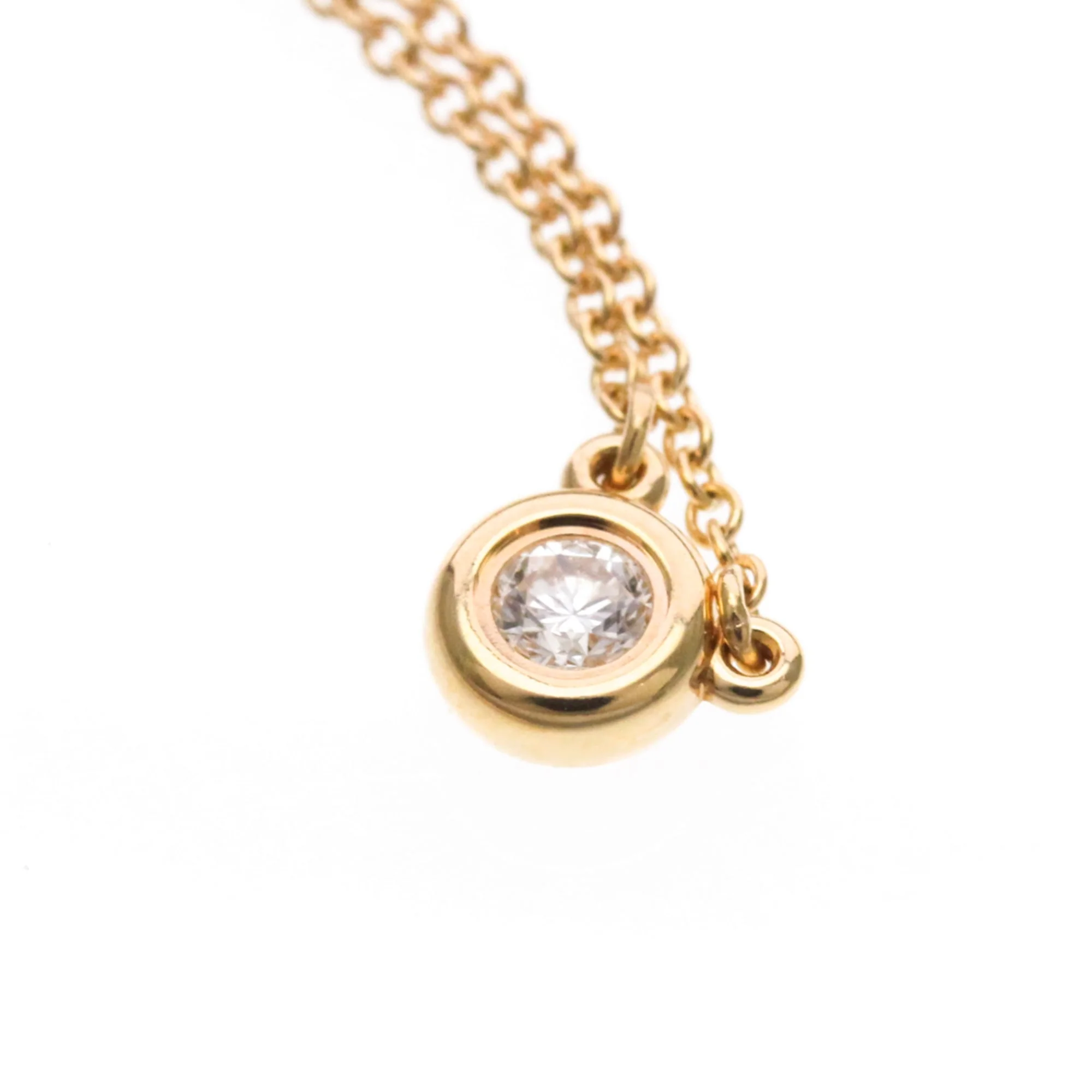 Elsa Peretti Diamonds By The Yard Pendant Necklace 18K Rose Gold and Diamond - Image 7