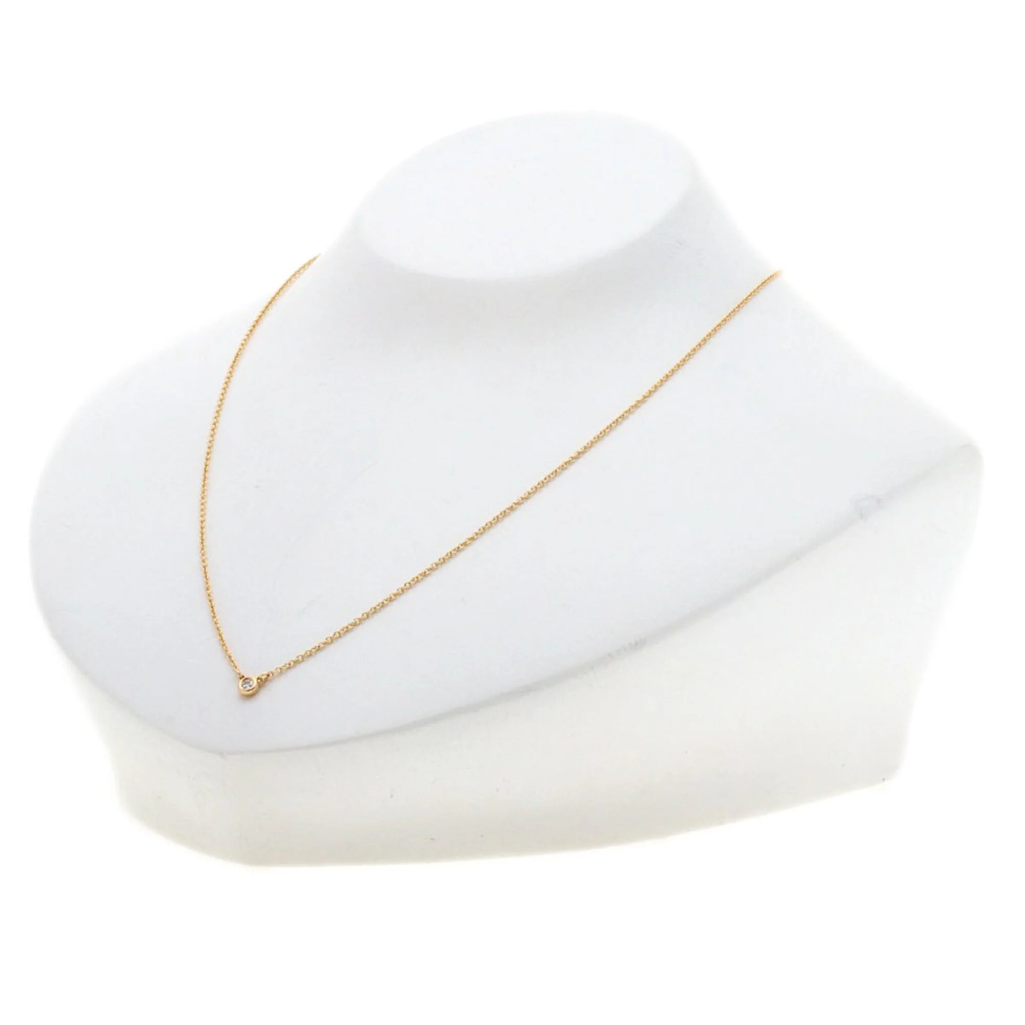 Elsa Peretti Diamonds By The Yard Pendant Necklace 18K Rose Gold and Diamond - Image 4