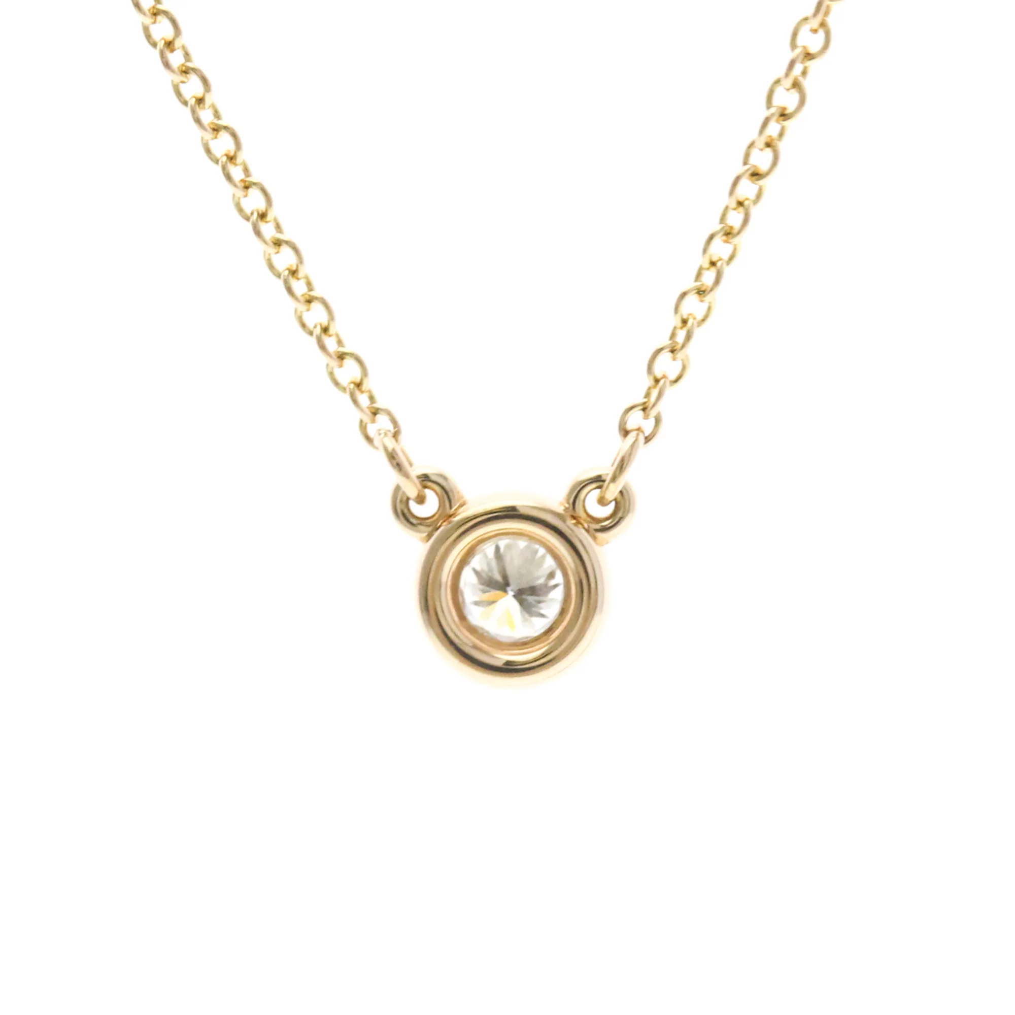 Elsa Peretti Diamonds By The Yard Pendant Necklace 18K Rose Gold and Diamond - Image 2