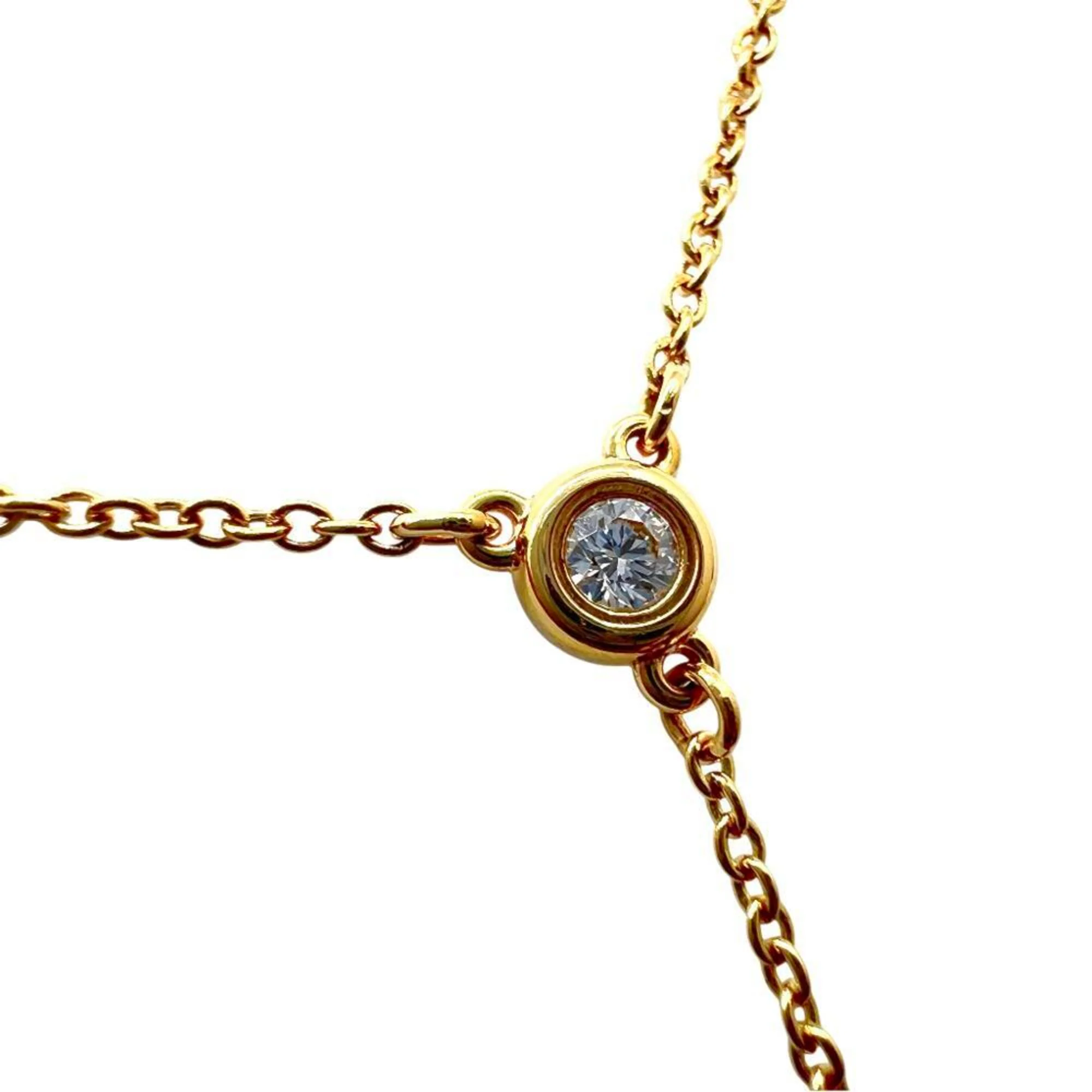 Elsa Peretti Diamonds By The Yard Pendant Necklace 18K Rose Gold and Diamond - Image 5