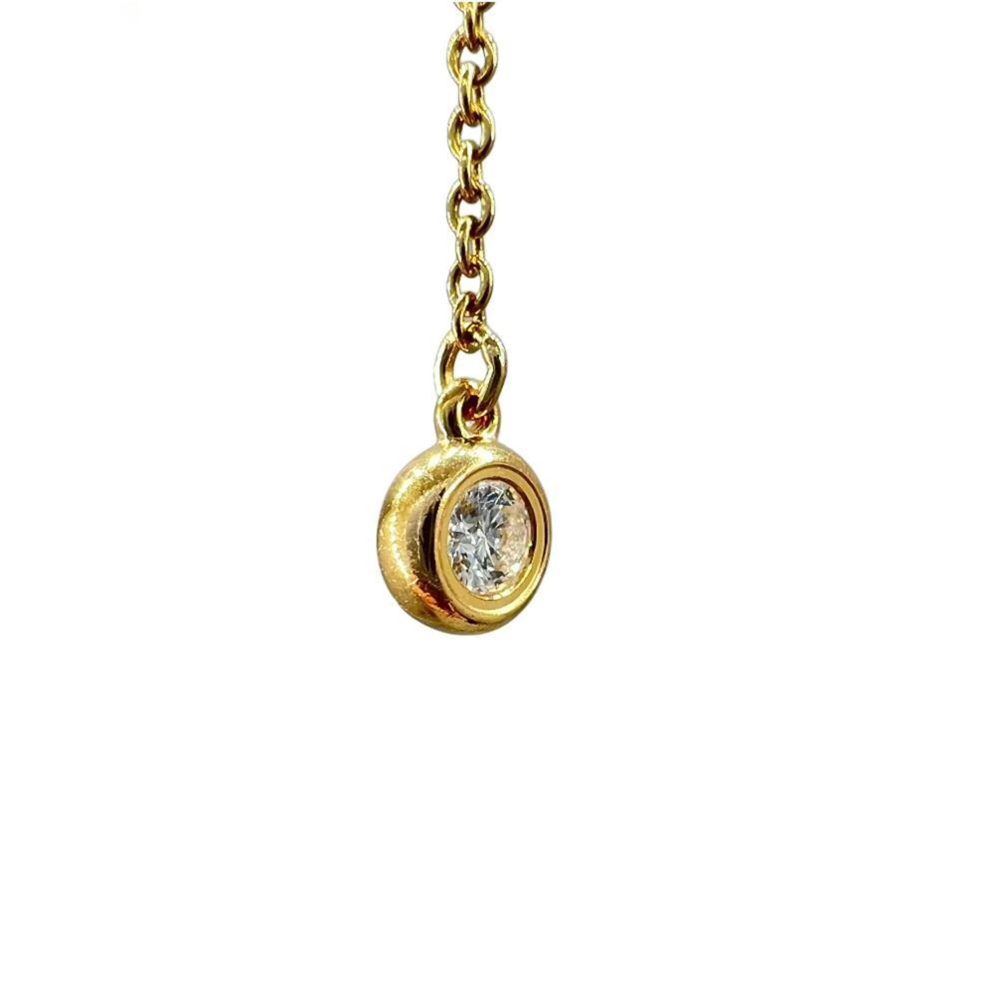 Elsa Peretti Diamonds By The Yard Pendant Necklace 18K Rose Gold and Diamond - Image 6