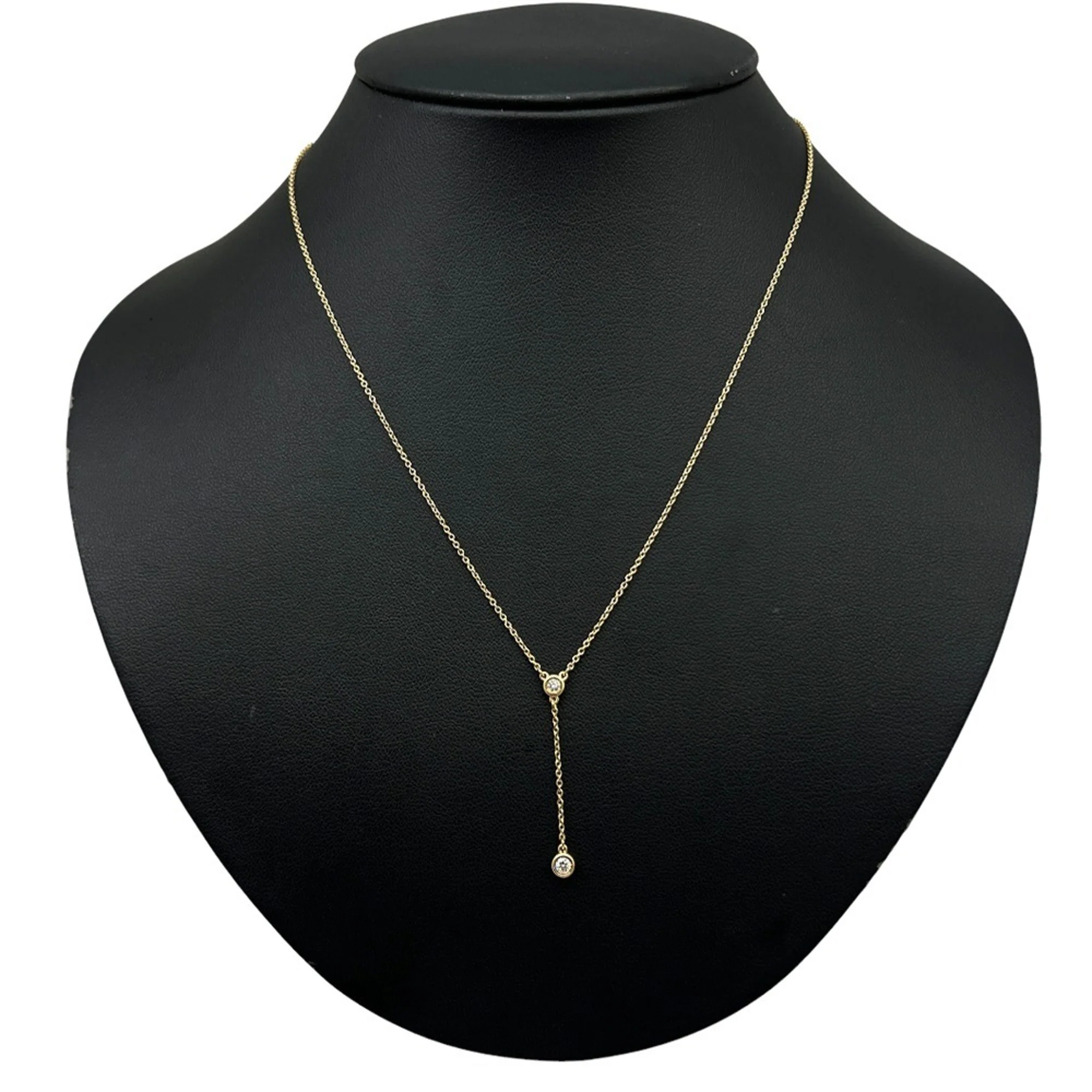 Elsa Peretti Diamonds By The Yard Pendant Necklace 18K Rose Gold and Diamond - Image 7