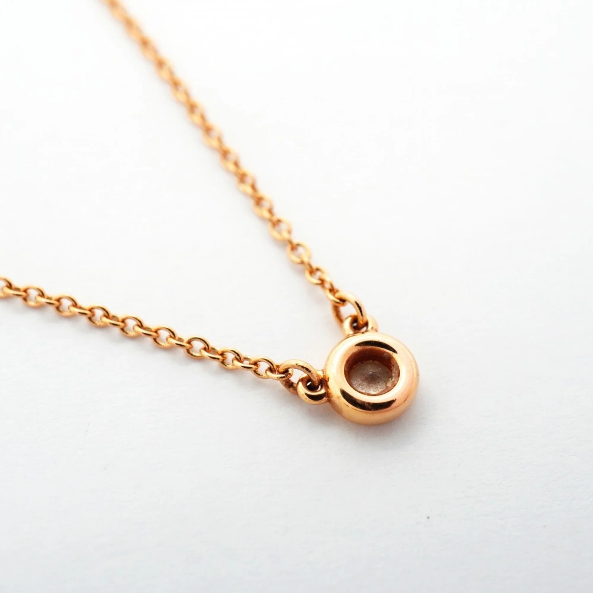 Elsa Peretti Diamonds By The Yard Pendant Necklace 18K Rose Gold and Diamond - Image 2