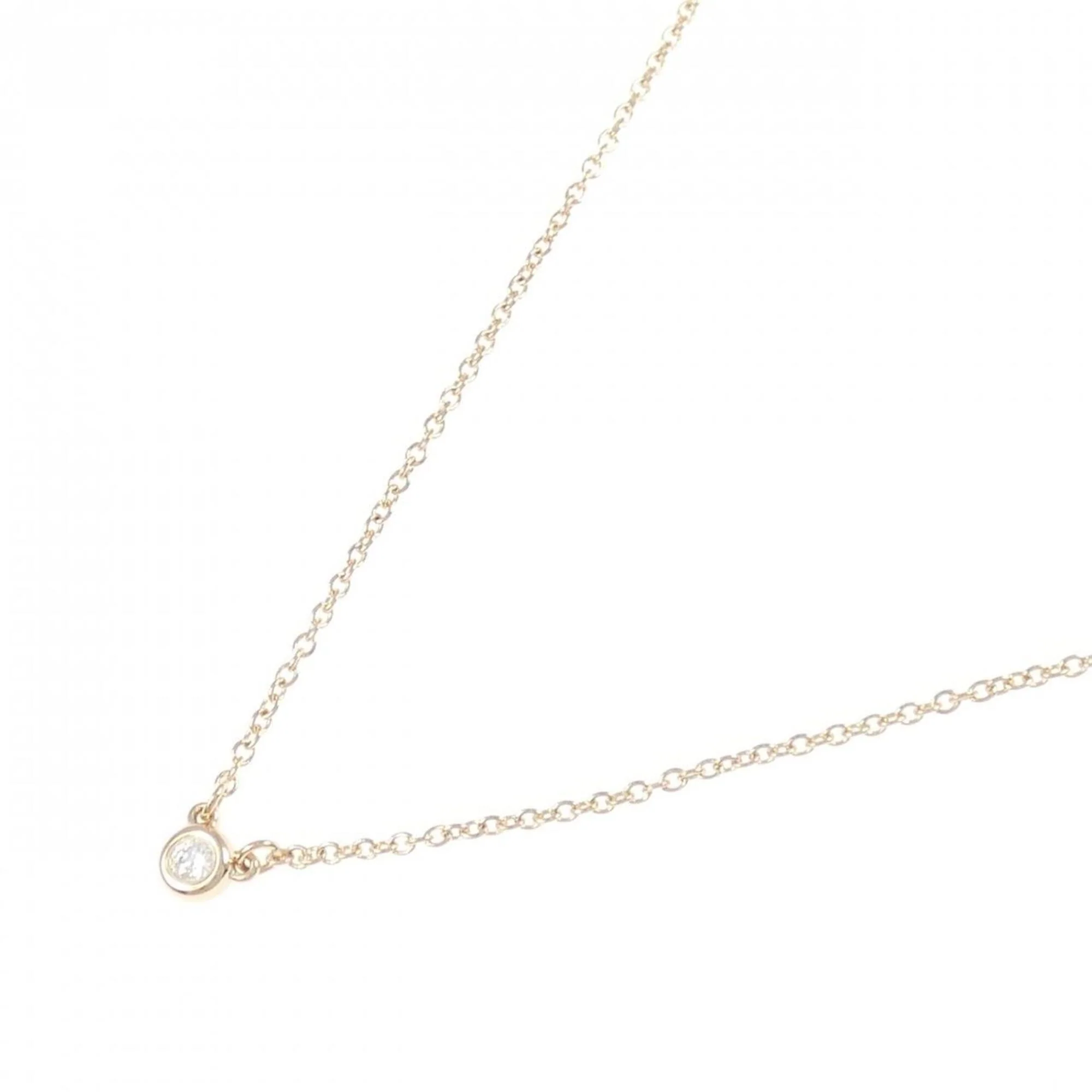 Elsa Peretti Diamonds By The Yard Pendant Necklace 18K Rose Gold and Diamond - Image 2