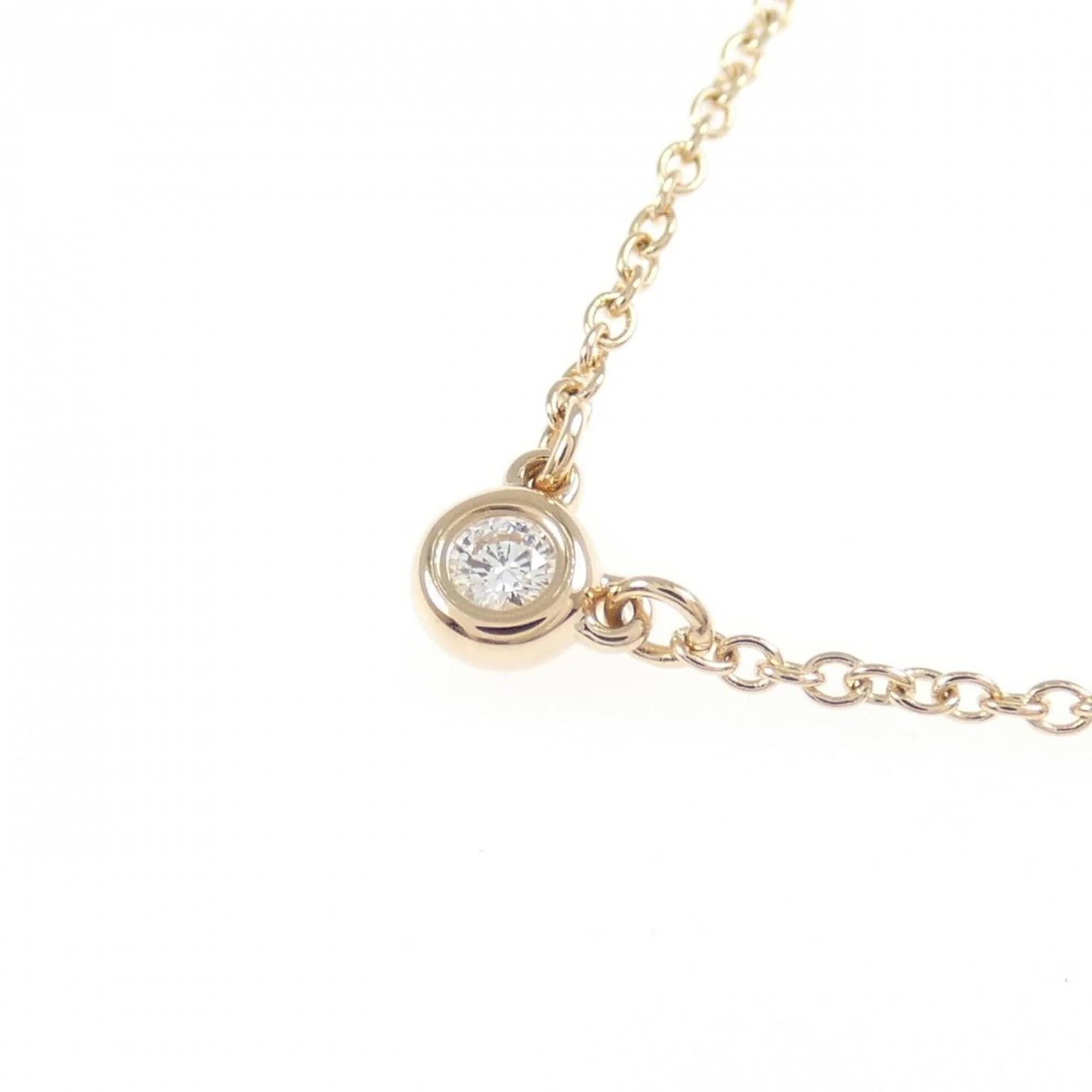 Elsa Peretti Diamonds By The Yard Pendant Necklace 18K Rose Gold and Diamond - Image 3