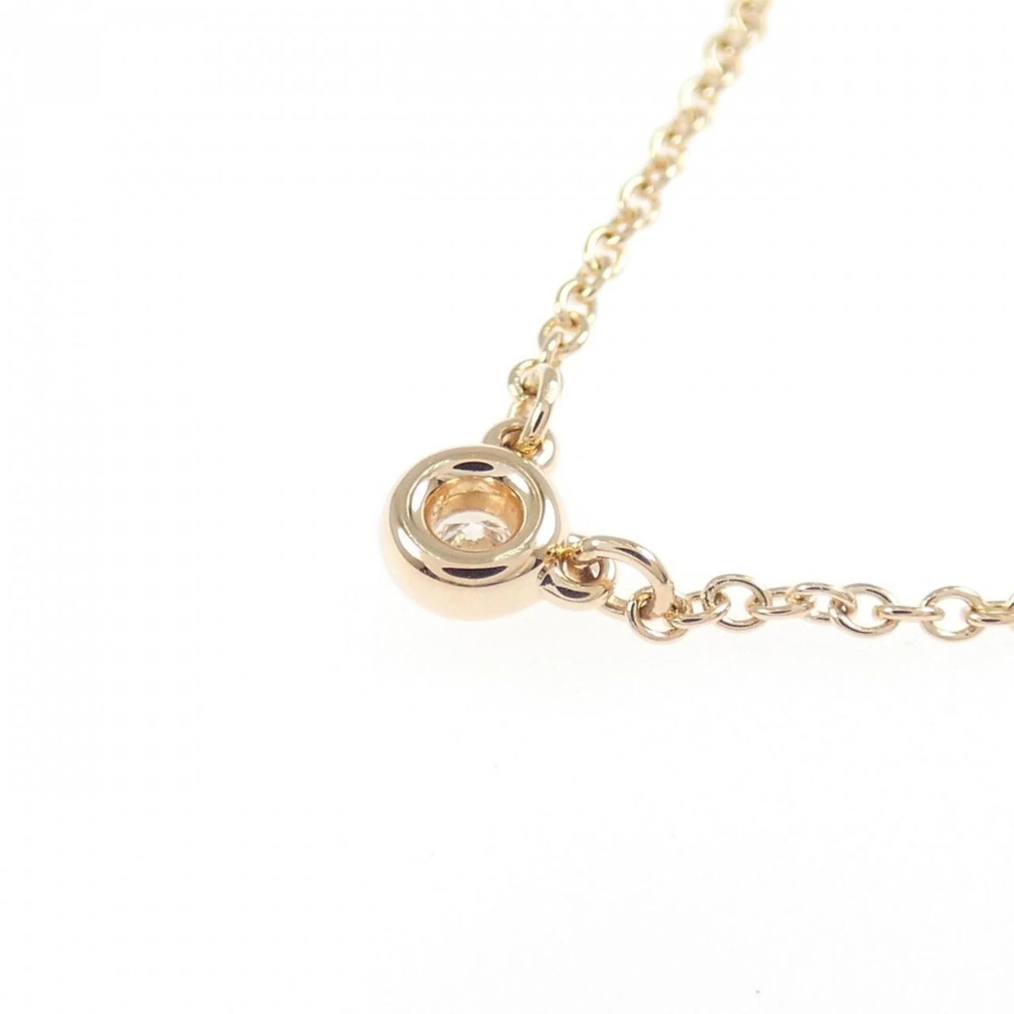 Elsa Peretti Diamonds By The Yard Pendant Necklace 18K Rose Gold and Diamond - Image 4