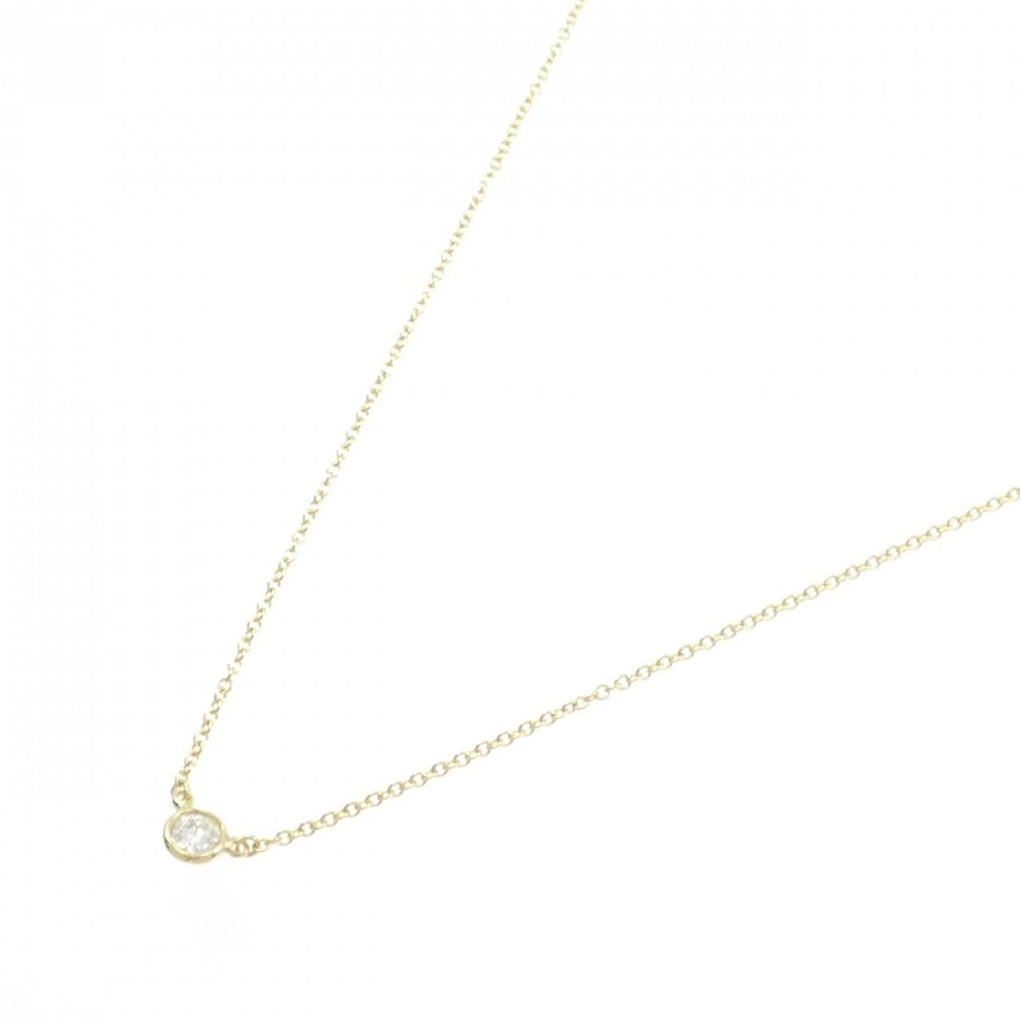 Elsa Peretti Diamonds By The Yard Pendant Necklace 18K Yellow Gold - Image 2
