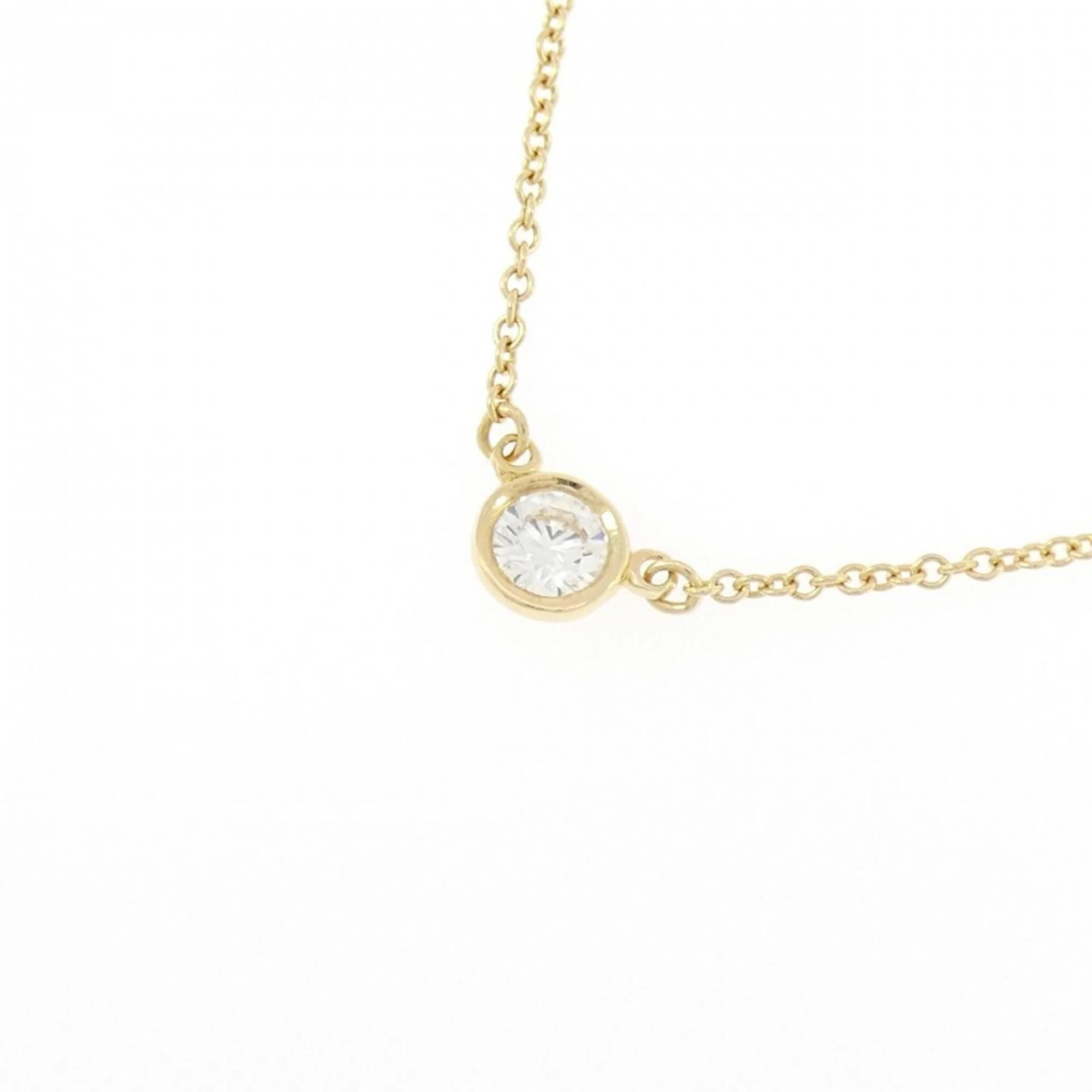 Elsa Peretti Diamonds By The Yard Pendant Necklace 18K Yellow Gold and Diamond 0.10-0.19CT - Image 3