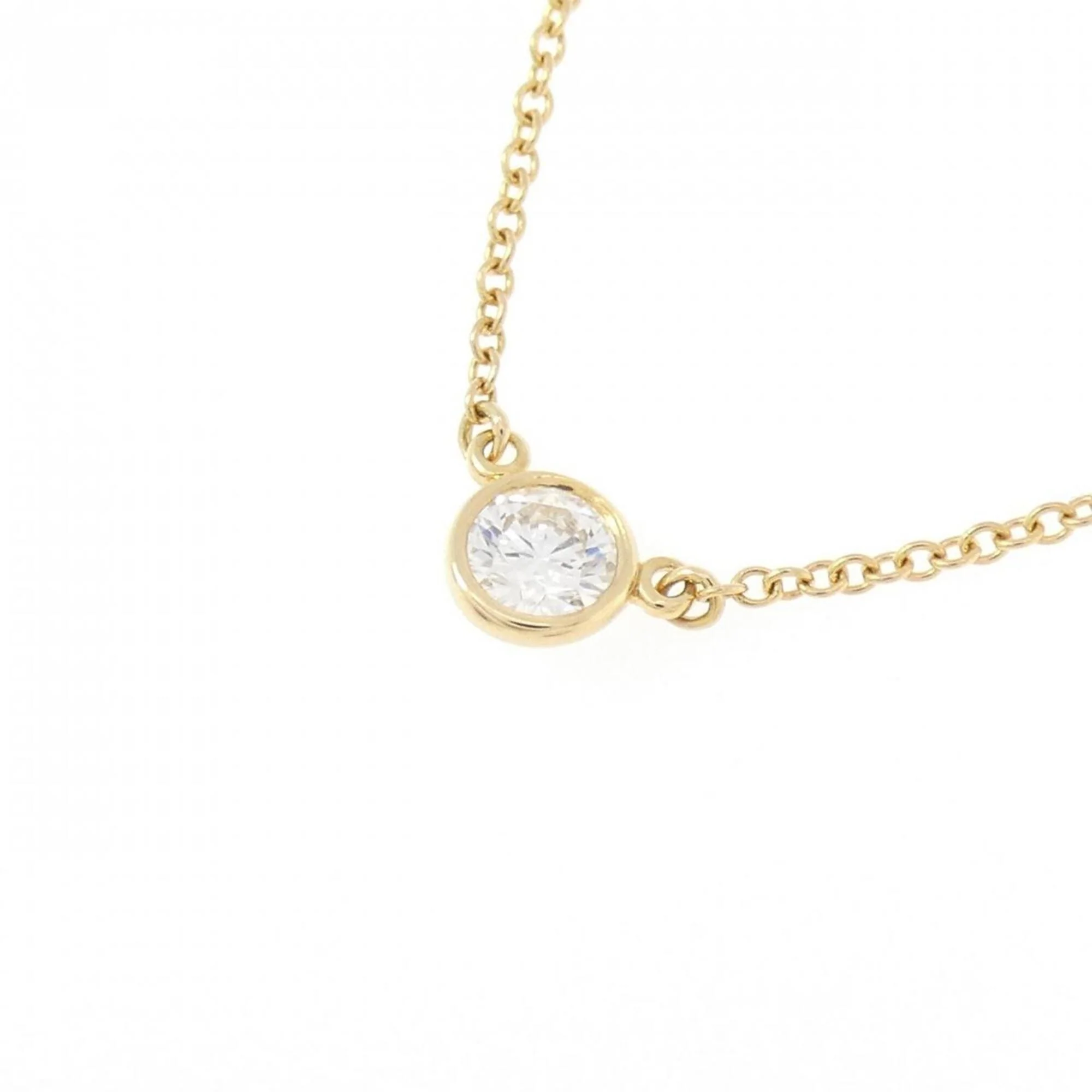 Elsa Peretti Diamonds By The Yard Pendant Necklace 18K Yellow Gold and Diamond - Image 3