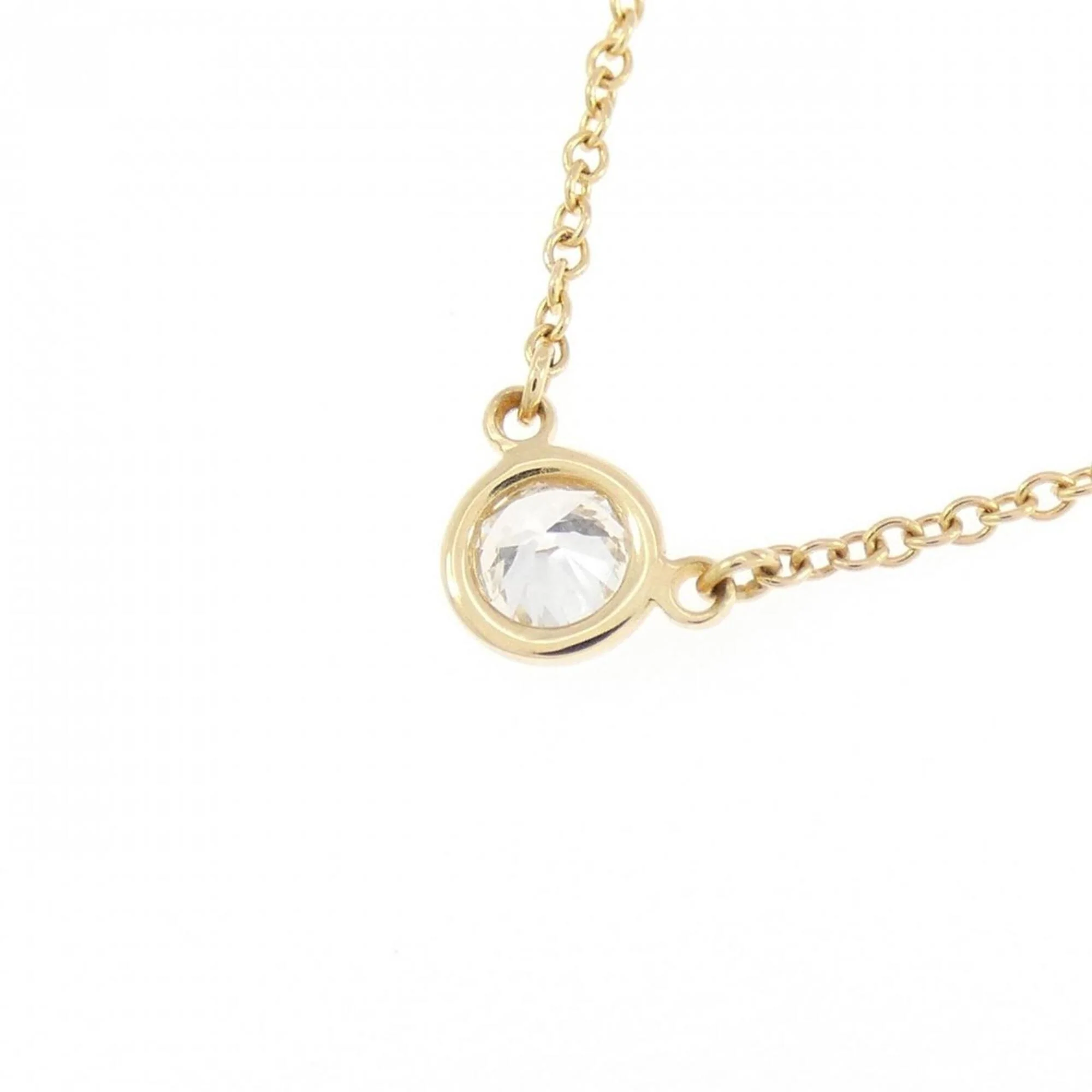 Elsa Peretti Diamonds By The Yard Pendant Necklace 18K Yellow Gold and Diamond - Image 4