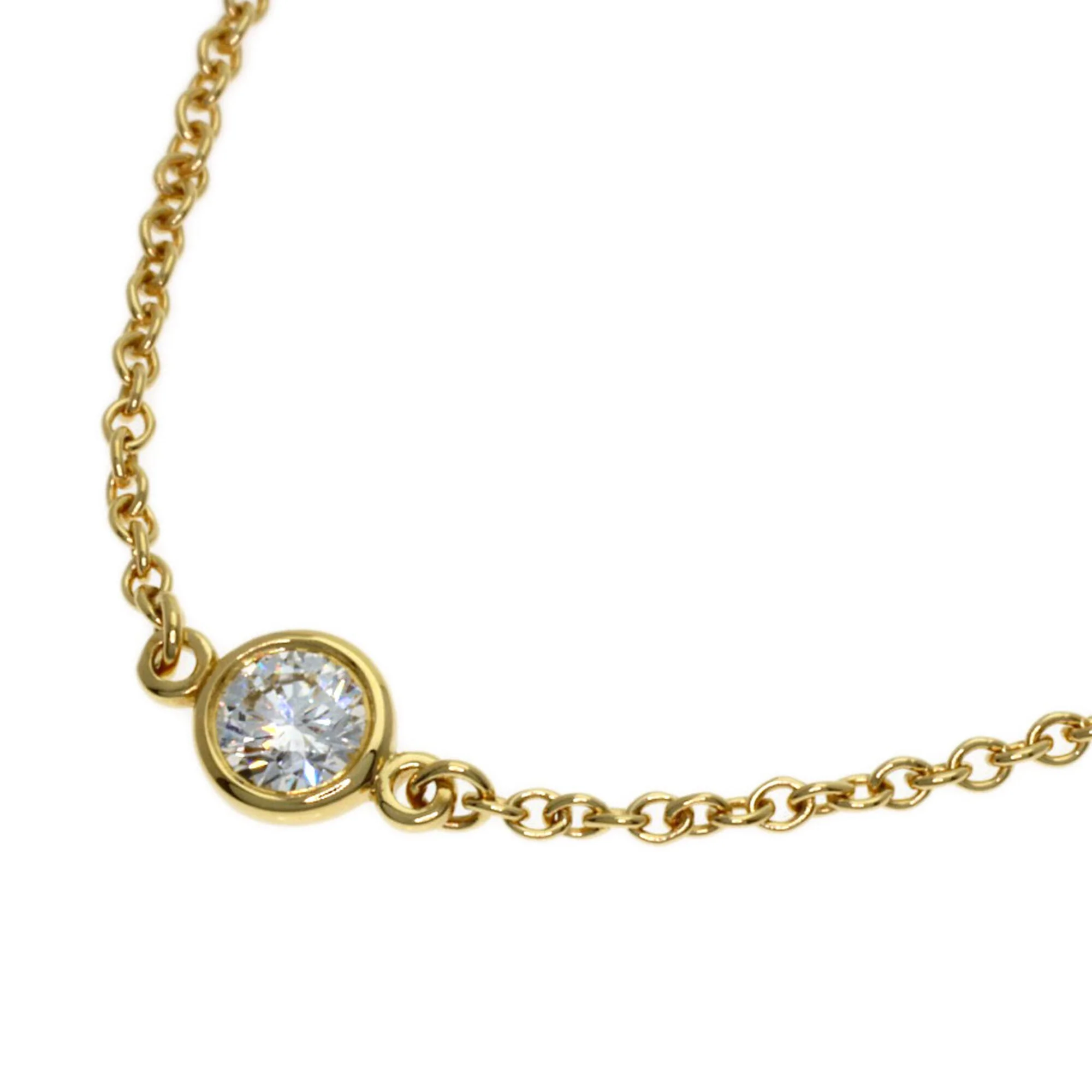 Elsa Peretti Diamonds By The Yard Pendant Necklace 18K Yellow Gold and Diamond - Image 2