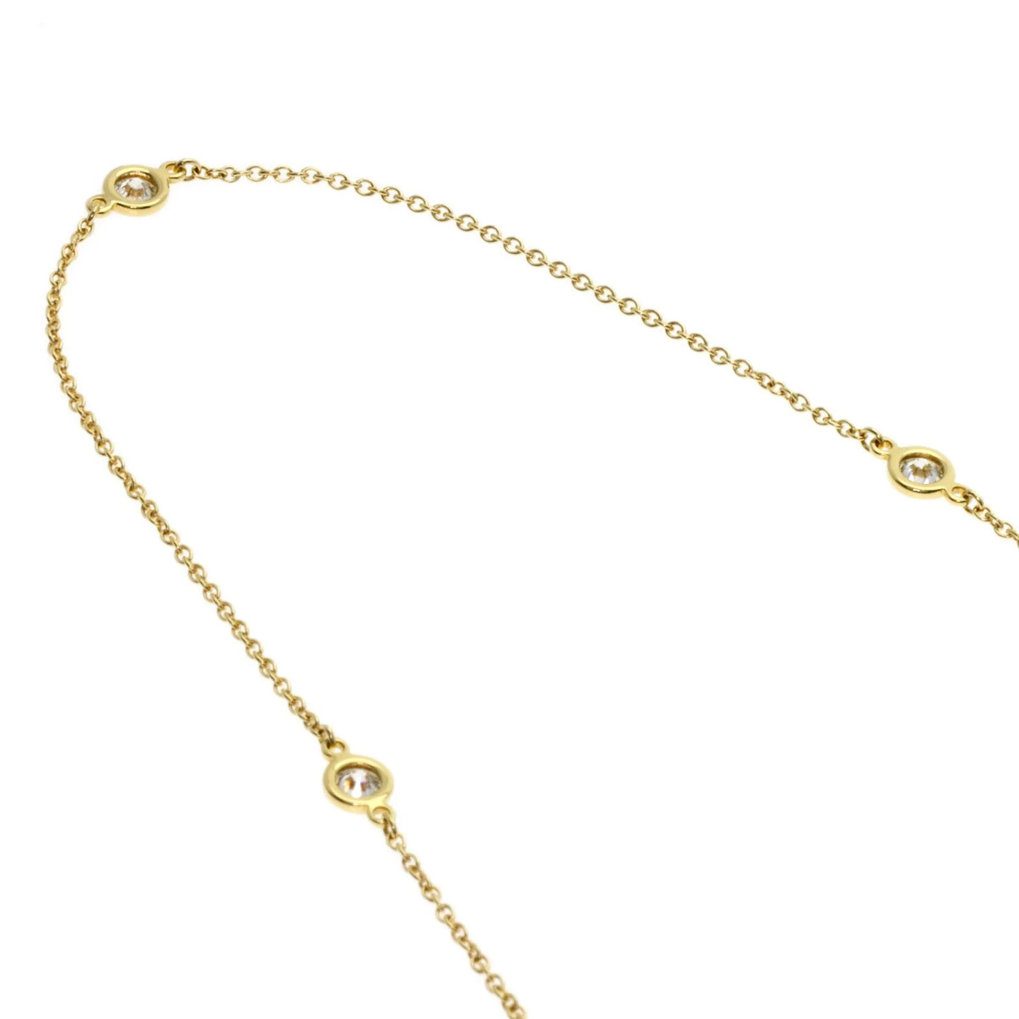 Elsa Peretti Diamonds By The Yard Pendant Necklace 18K Yellow Gold and Diamond - Image 3