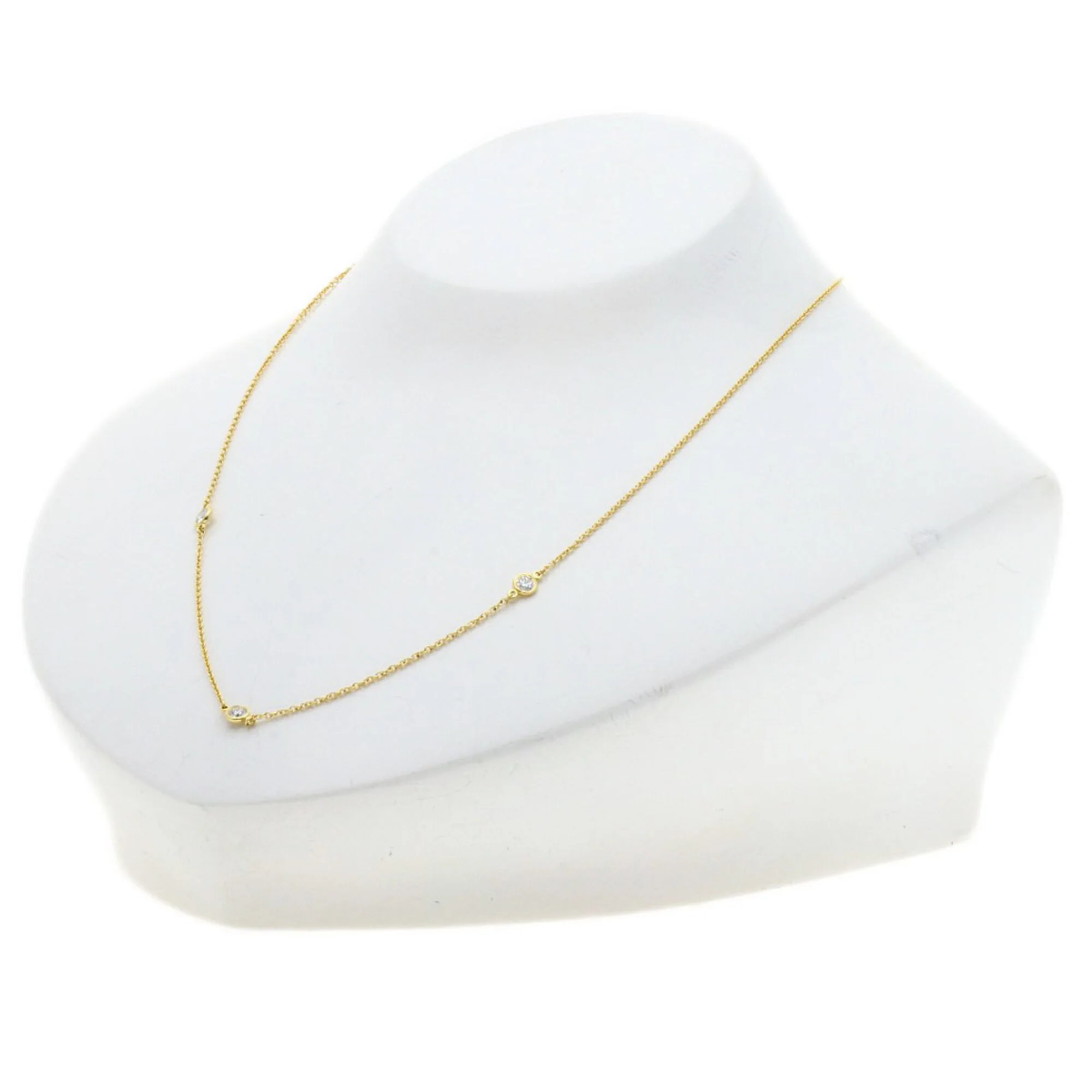 Elsa Peretti Diamonds By The Yard Pendant Necklace 18K Yellow Gold and Diamond - Image 6