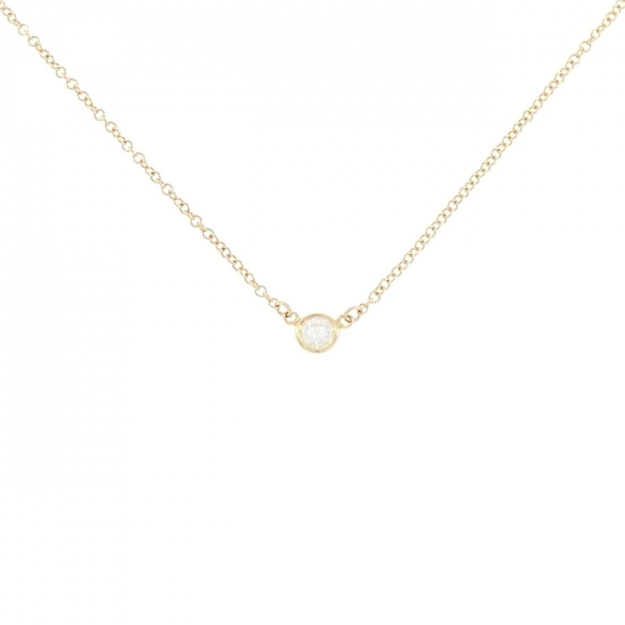 Elsa Peretti Diamonds By The Yard Pendant Necklace 18K Yellow Gold and Diamond