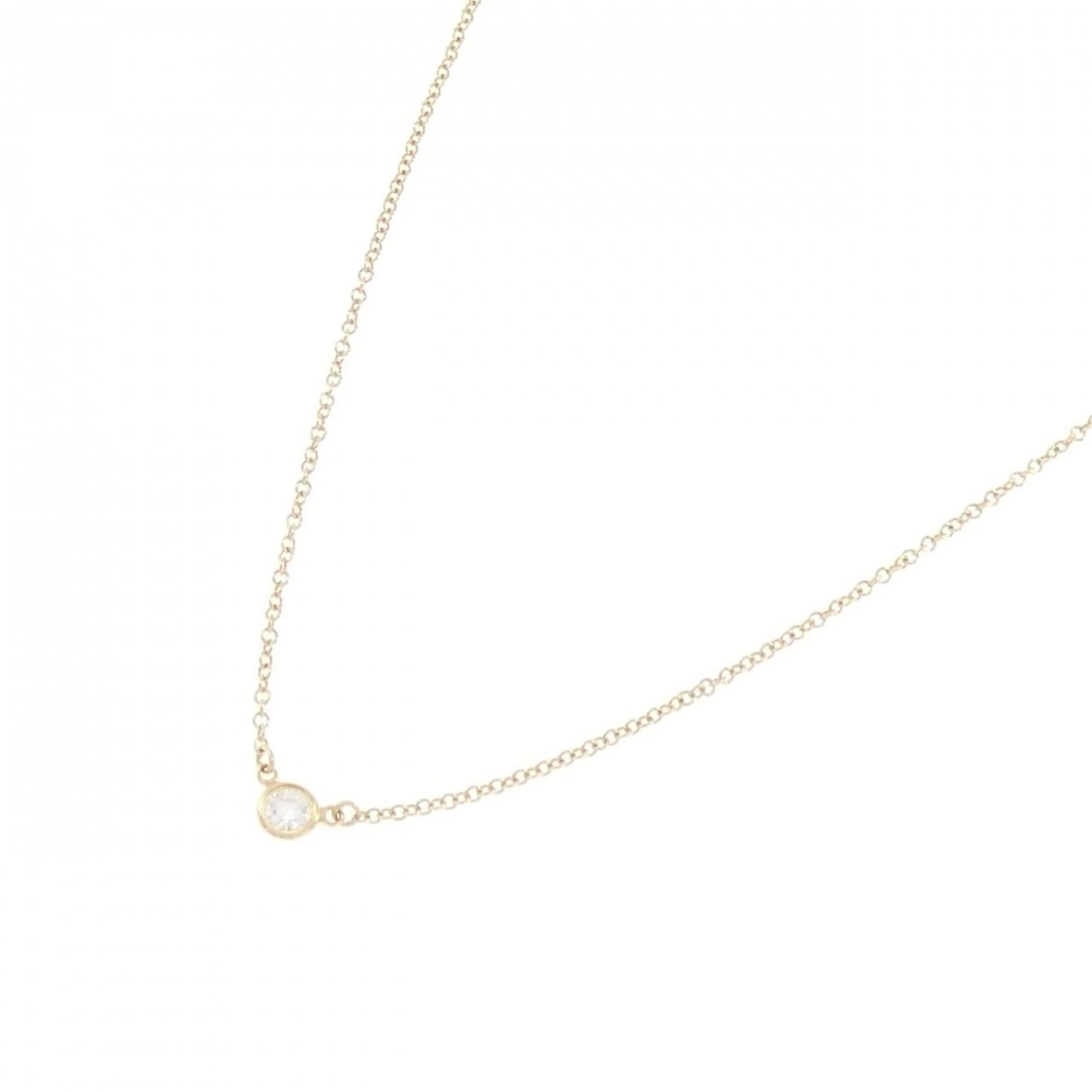 Elsa Peretti Diamonds By The Yard Pendant Necklace 18K Yellow Gold and Diamond - Image 2