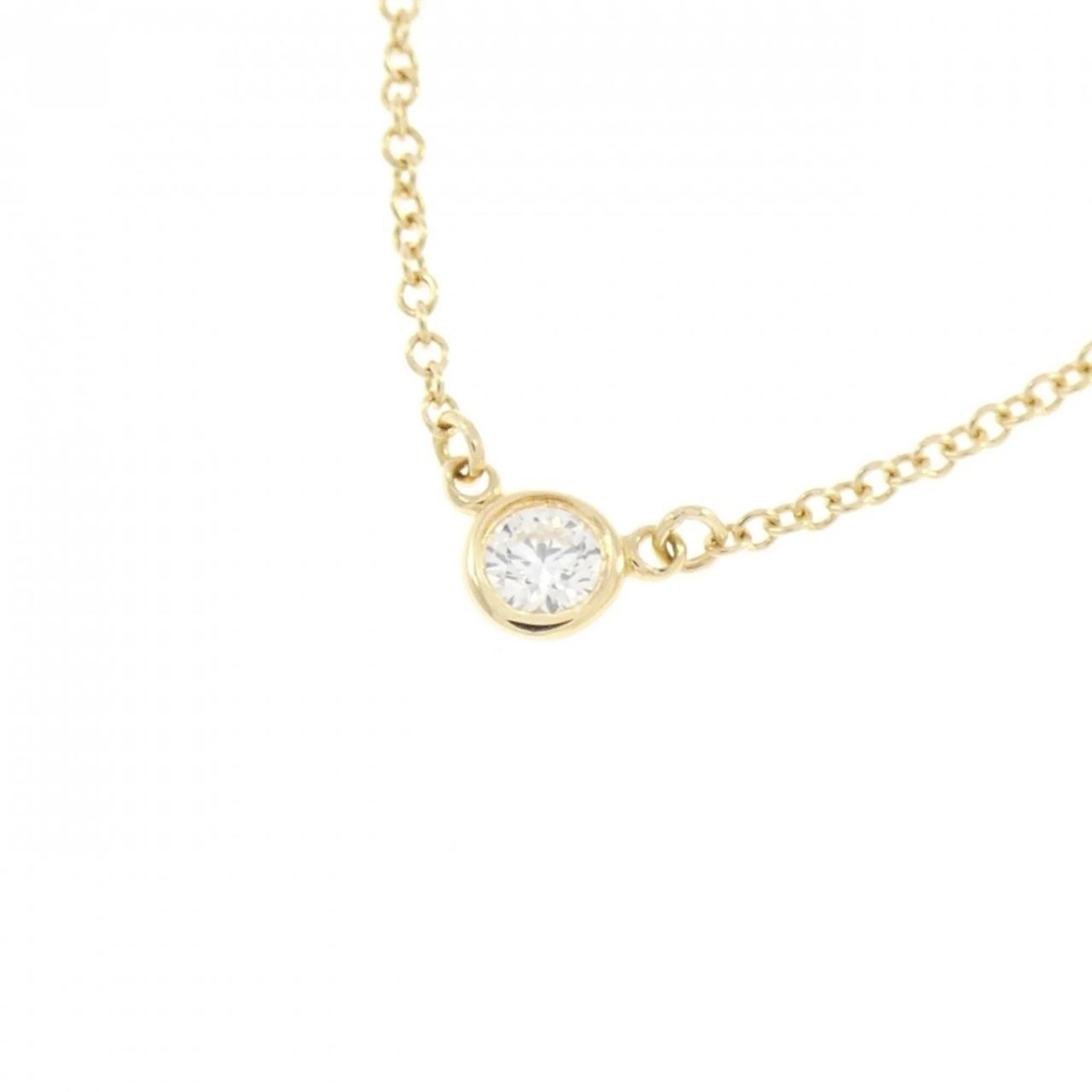 Elsa Peretti Diamonds By The Yard Pendant Necklace 18K Yellow Gold and Diamond - Image 3