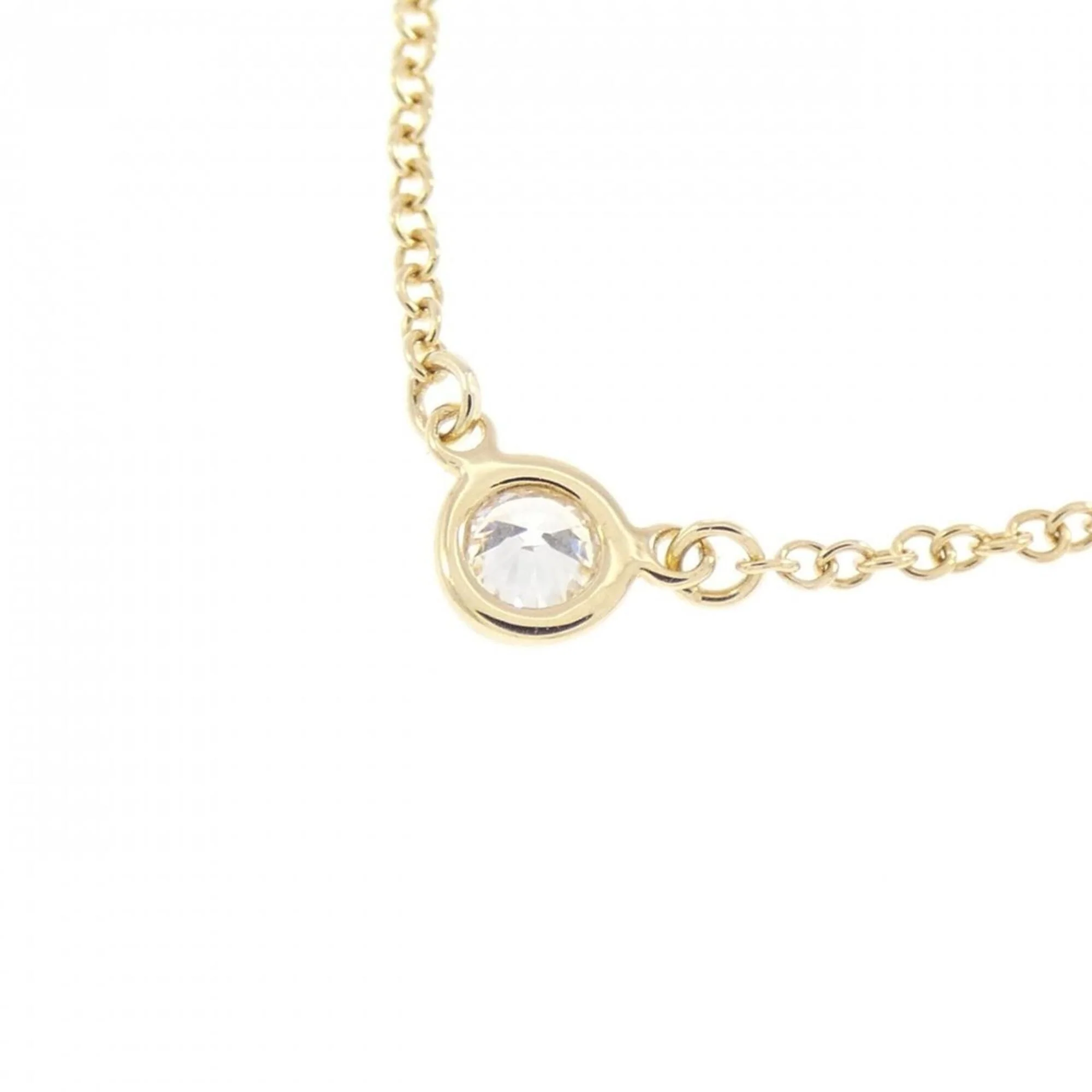Elsa Peretti Diamonds By The Yard Pendant Necklace 18K Yellow Gold and Diamond - Image 4
