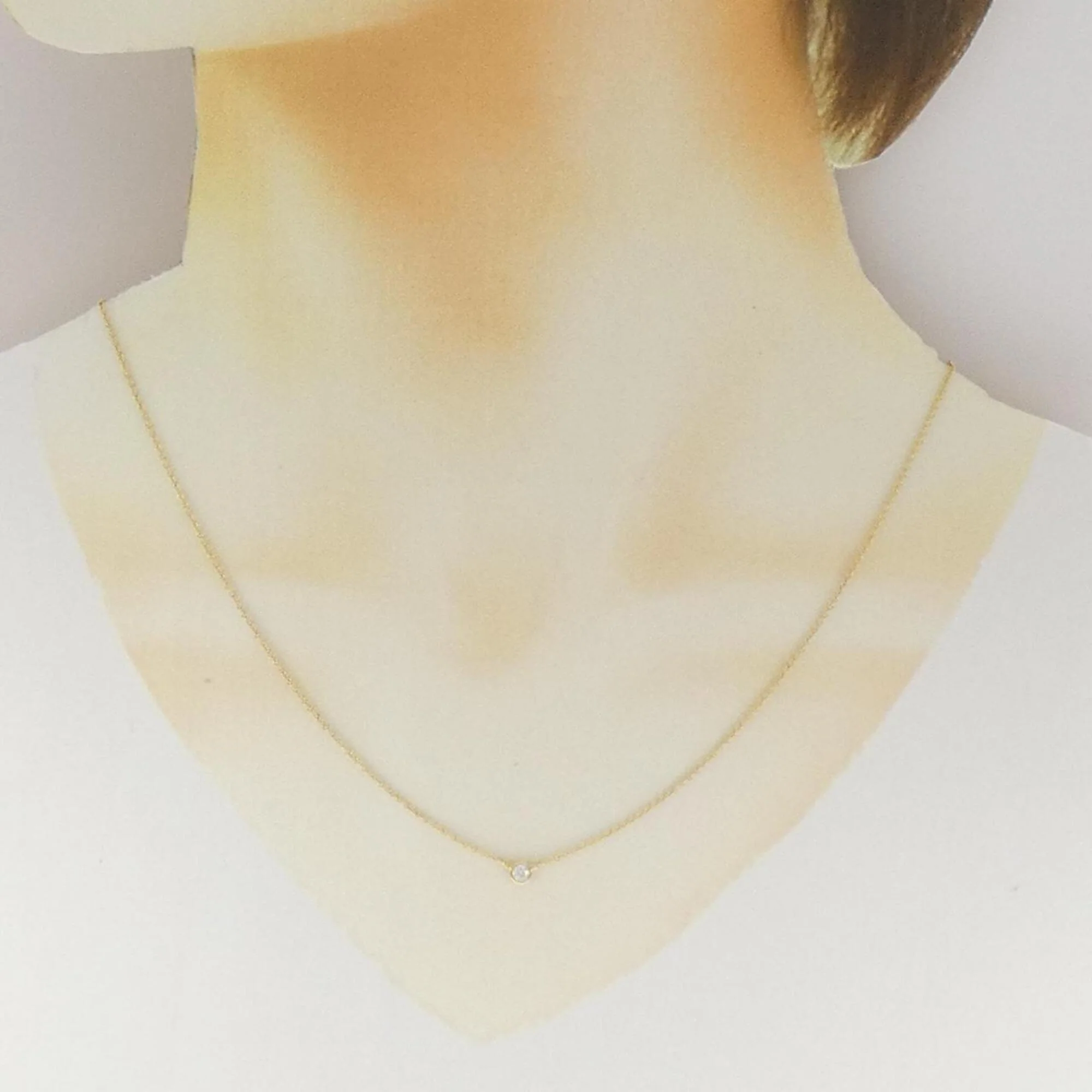 Elsa Peretti Diamonds By The Yard Pendant Necklace 18K Yellow Gold and Diamond - Image 6