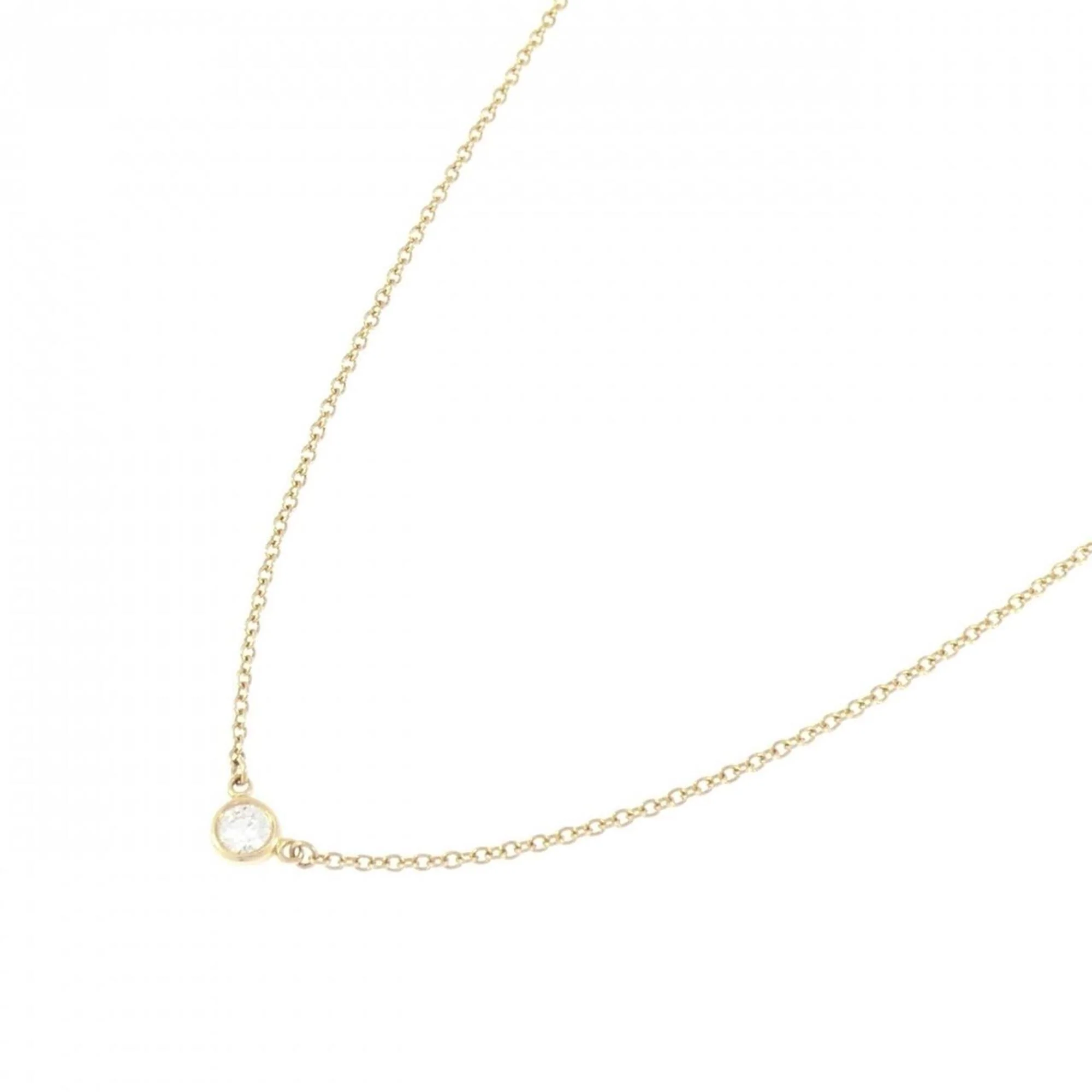 Elsa Peretti Diamonds By The Yard Pendant Necklace 18K Yellow Gold and Diamond - Image 2