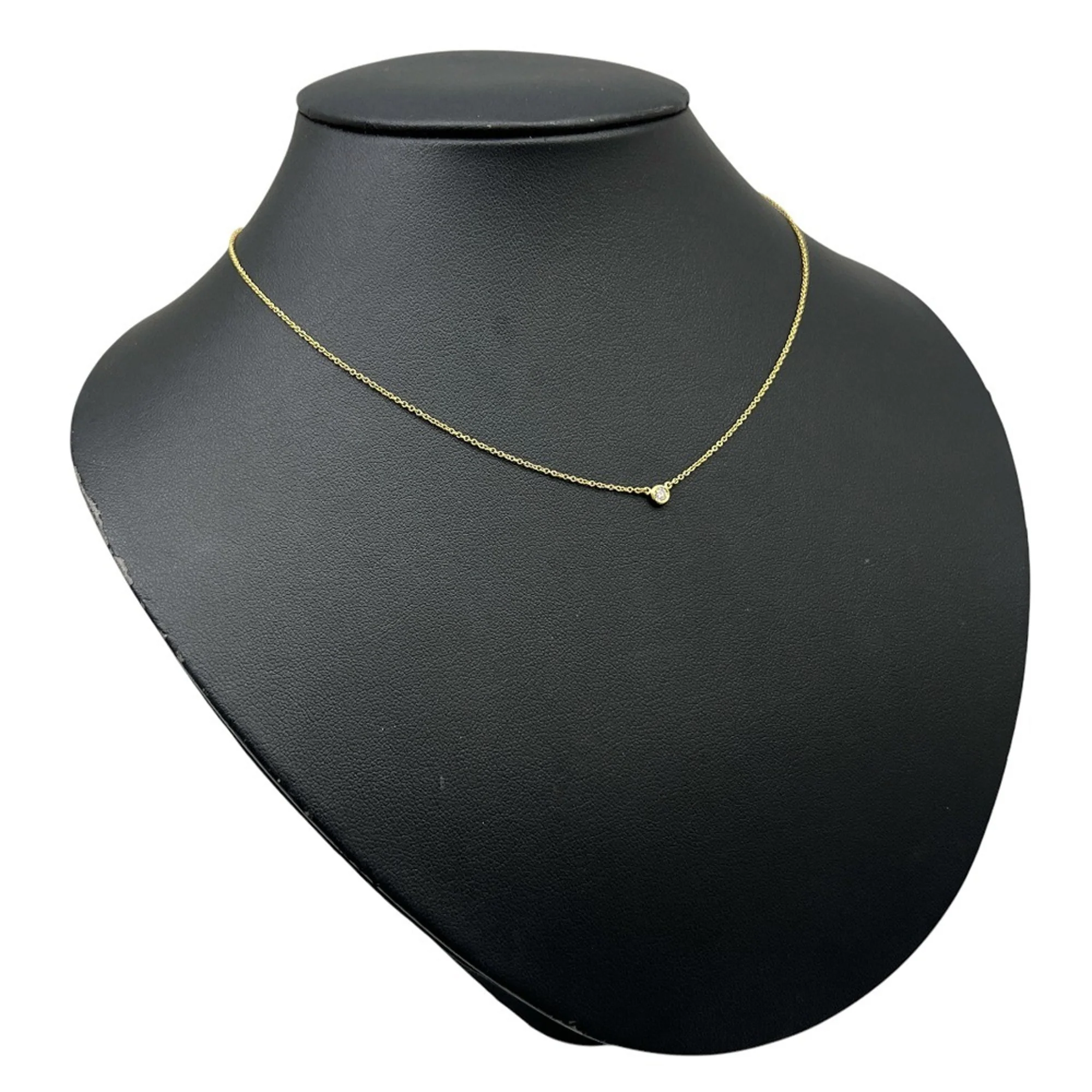 Elsa Peretti Diamonds By The Yard Pendant Necklace 18K Yellow Gold and Diamond - Image 3