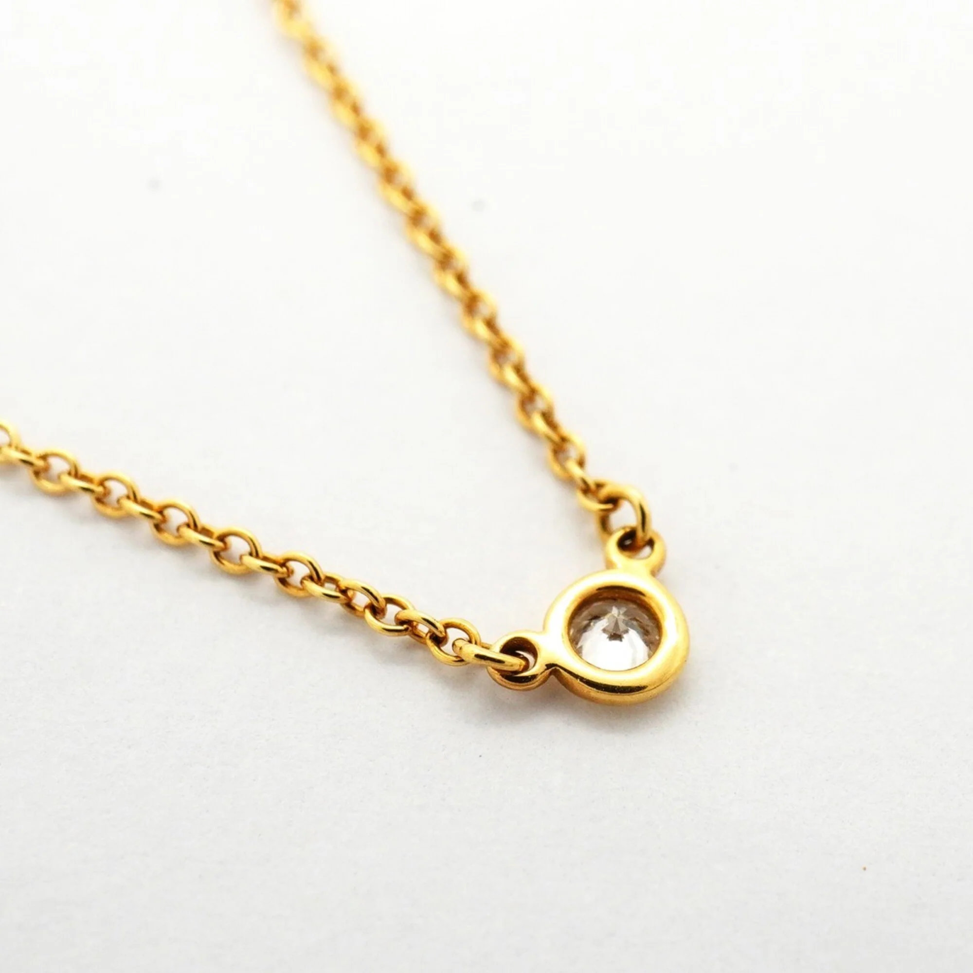 Elsa Peretti Diamonds By The Yard Pendant Necklace 18K Yellow Gold and Diamond - Image 2