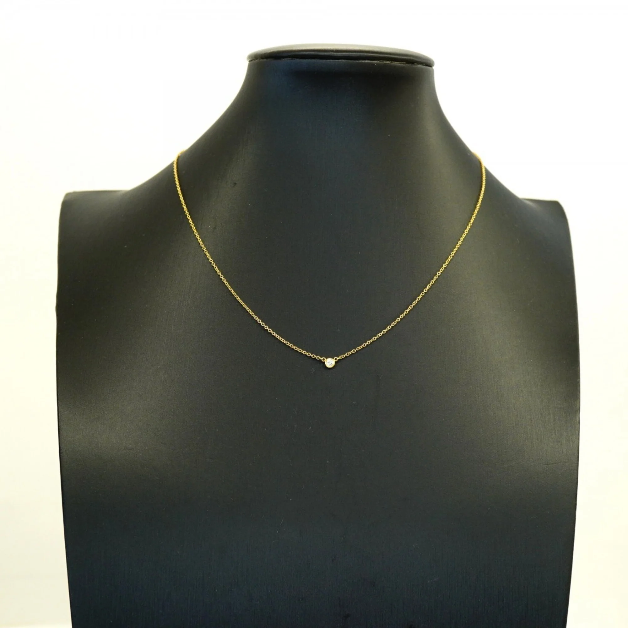 Elsa Peretti Diamonds By The Yard Pendant Necklace 18K Yellow Gold and Diamond - Image 6
