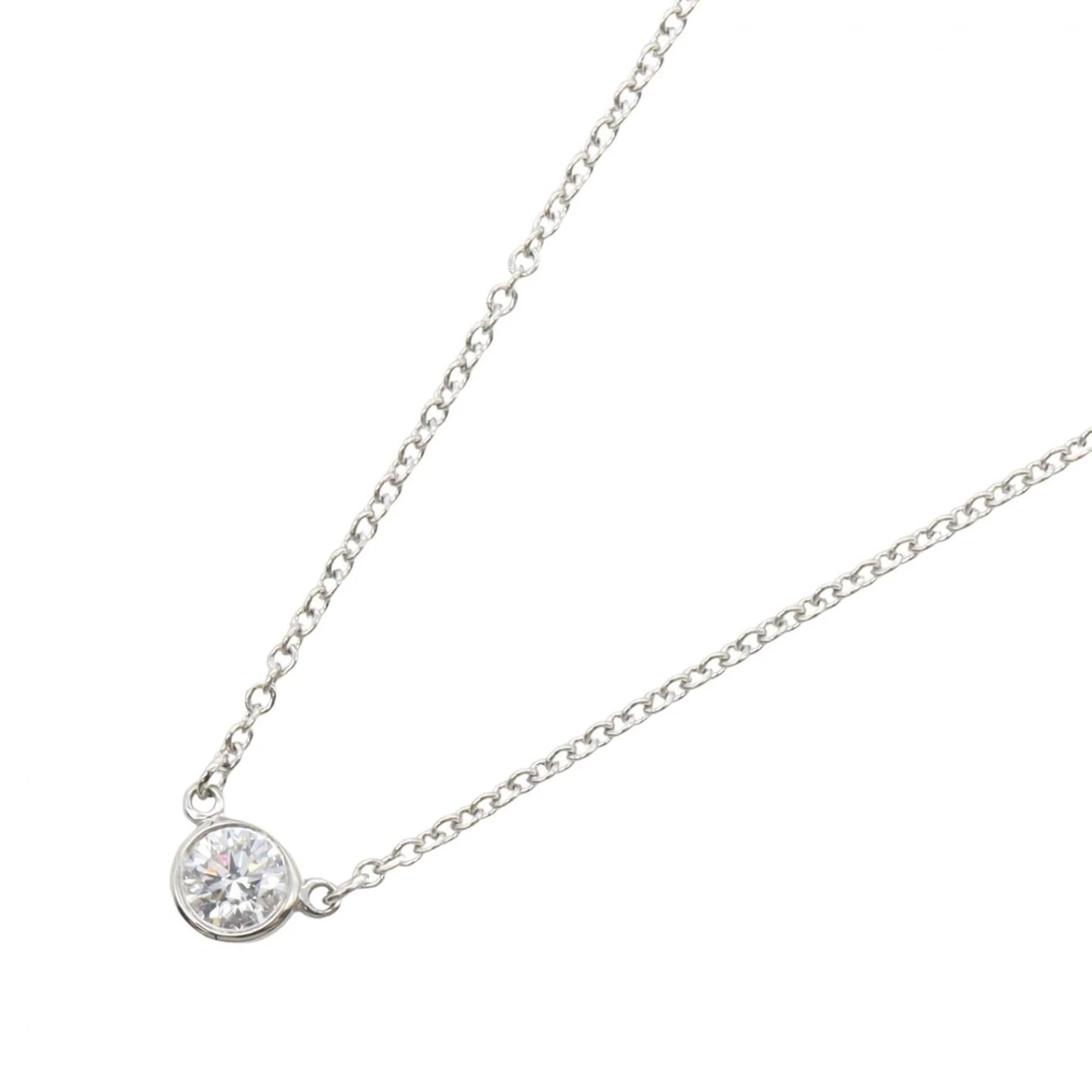 Elsa Peretti Diamonds By The Yard Pendant Necklace Platinum and Diamond