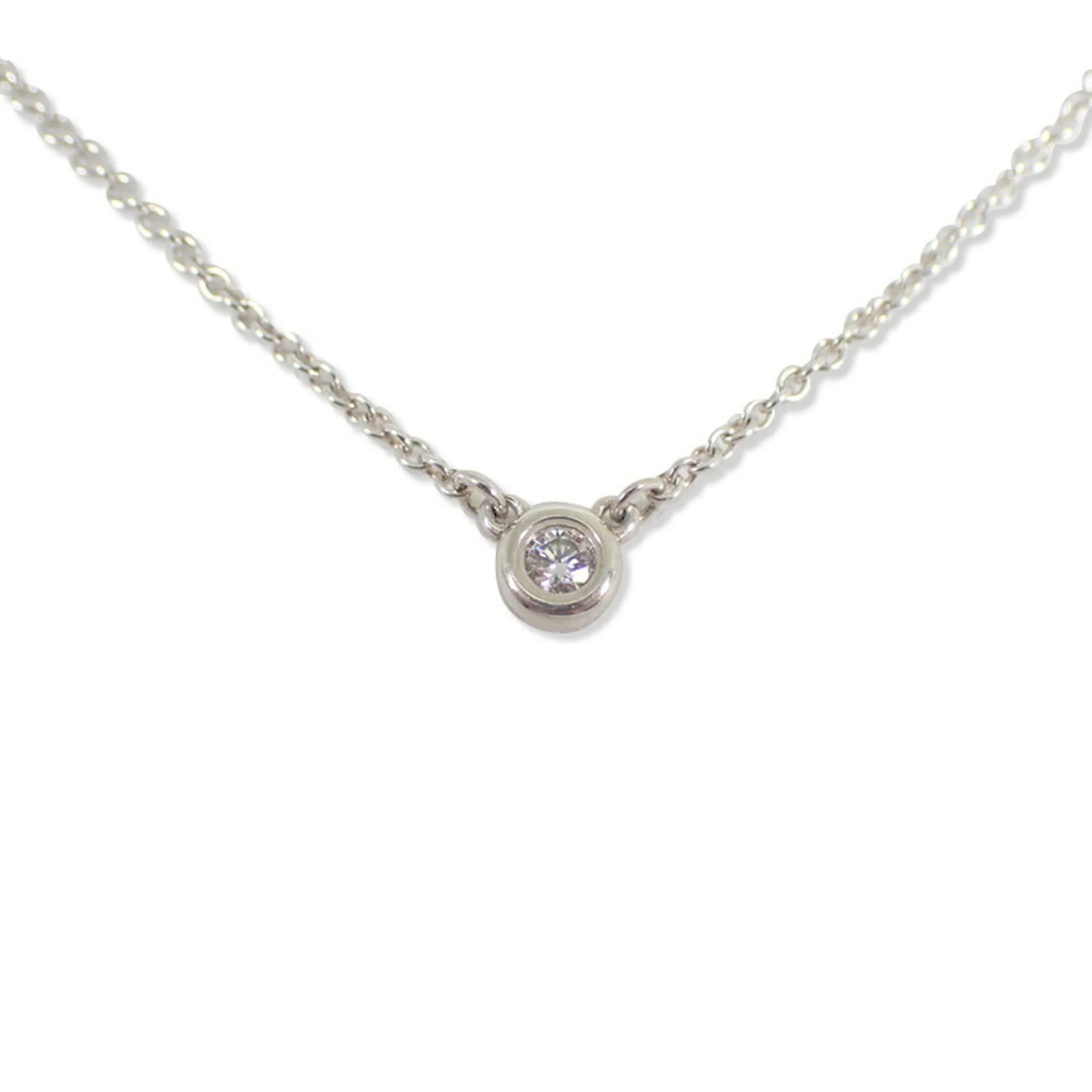 Elsa Peretti Diamonds By The Yard Pendant Necklace Sterling Silver and Diamond - Image 2