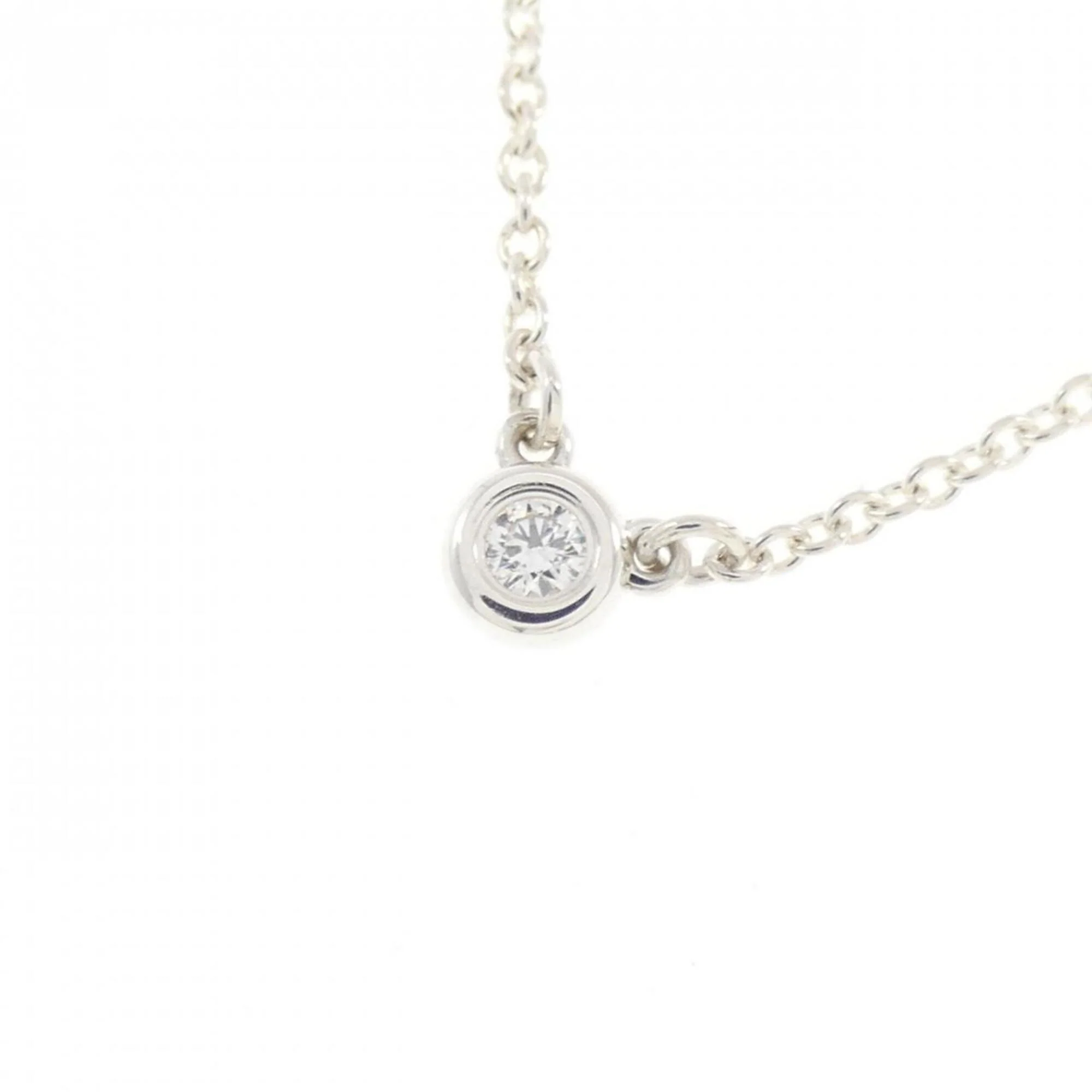 Elsa Peretti Diamonds By The Yard Pendant Necklace Sterling Silver and Diamond - Image 3