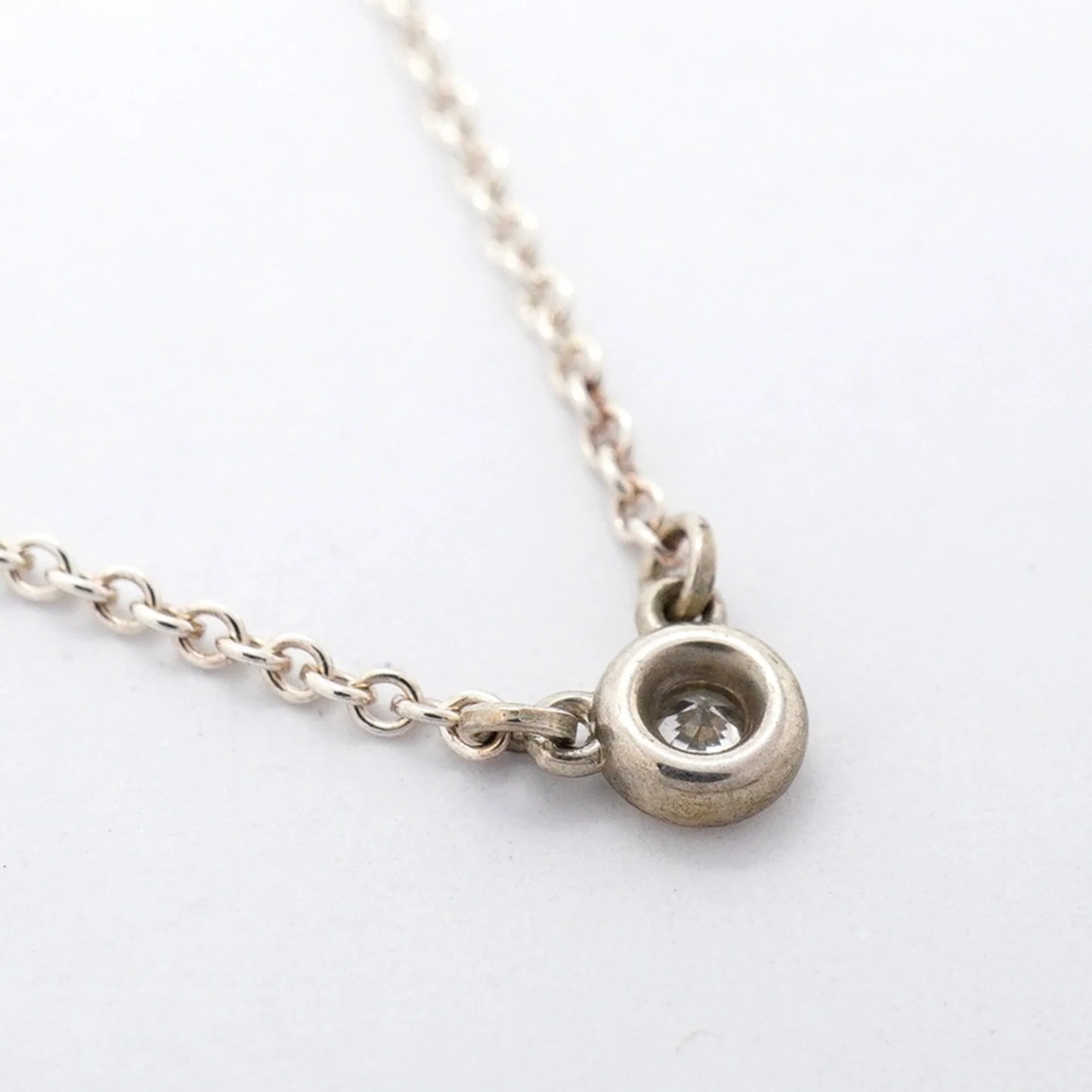 Elsa Peretti Diamonds By The Yard Pendant Necklace Sterling Silver and Diamond - Image 2