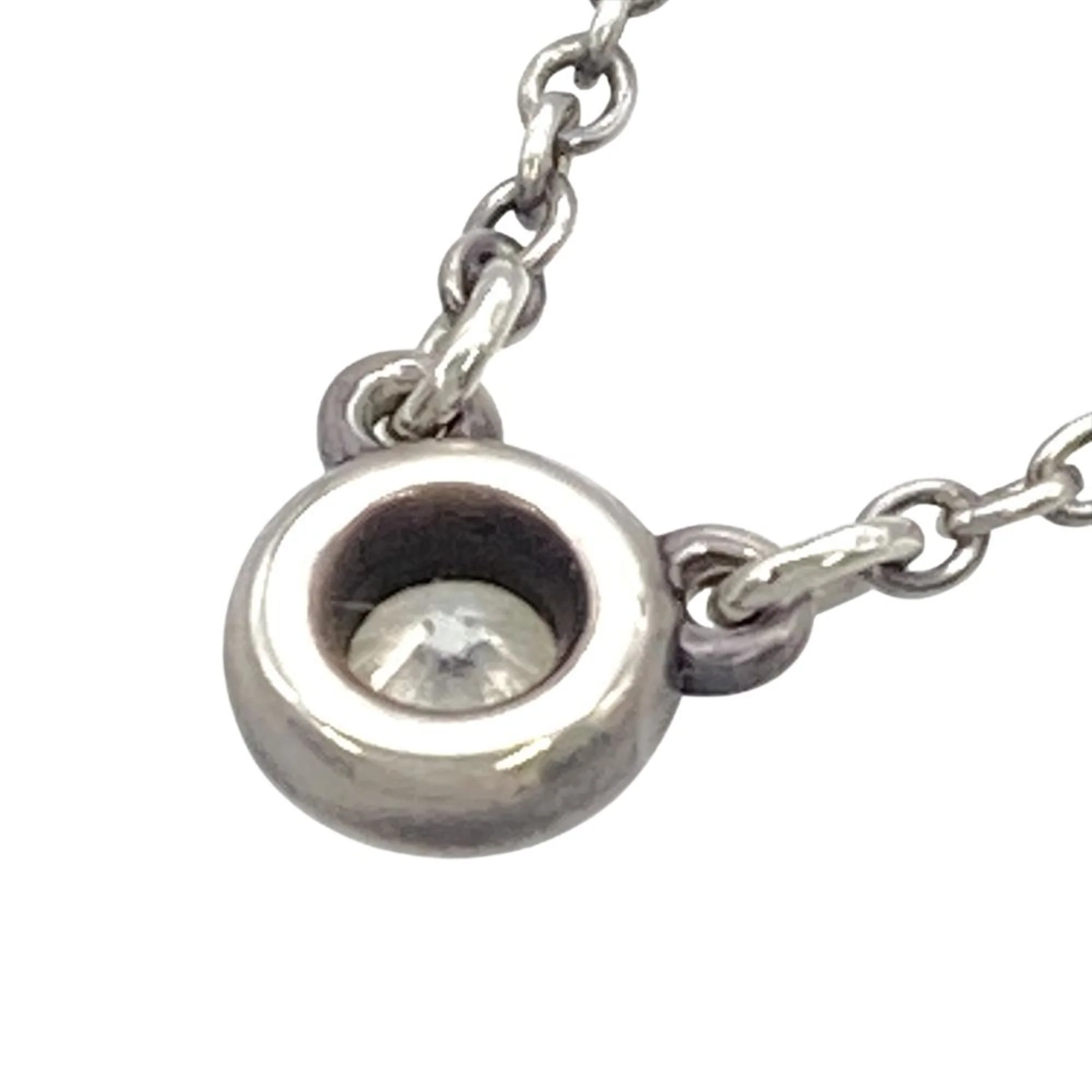 Elsa Peretti Diamonds By The Yard Pendant Necklace Sterling Silver and Diamond - Image 3