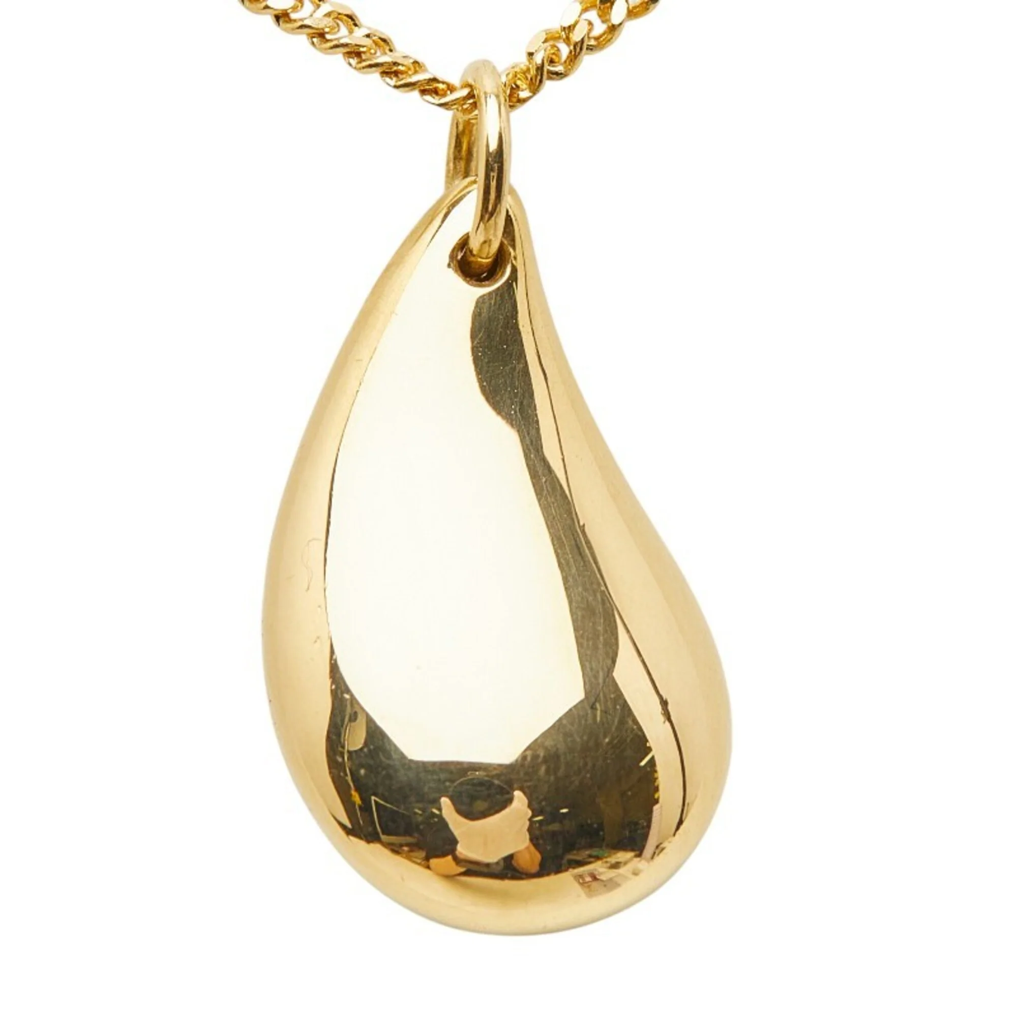 Elsa Peretti Pendant Necklace 18K Yellow Gold 20.3mm - Image 3