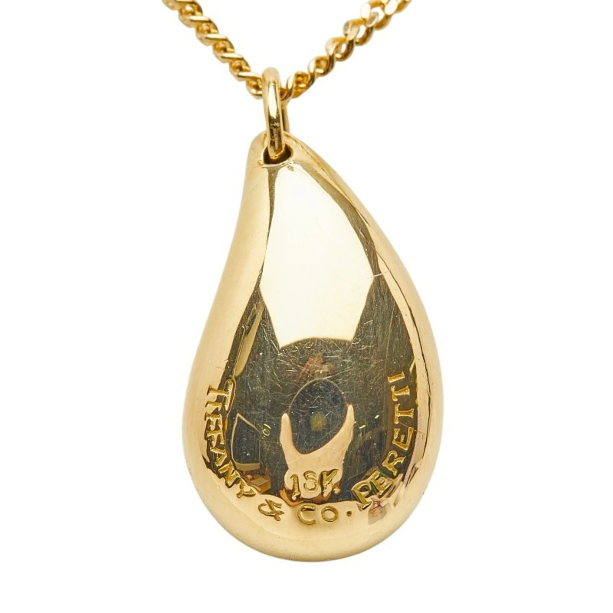Elsa Peretti Pendant Necklace 18K Yellow Gold 20.3mm - Image 4
