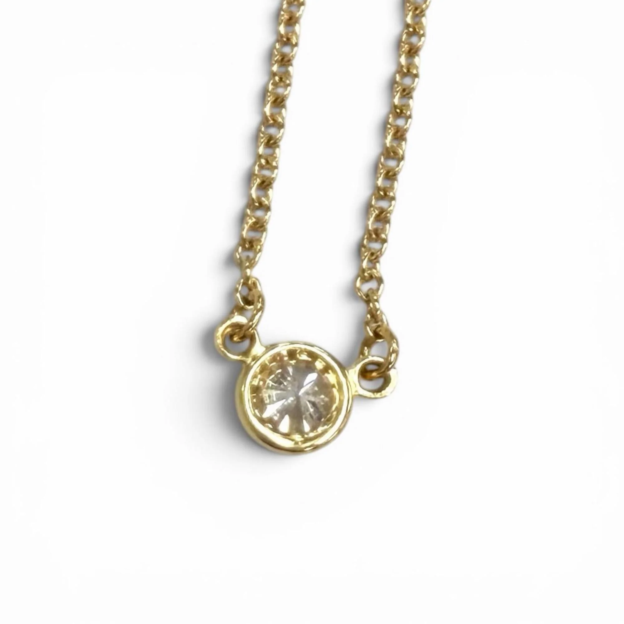 Elsa Peretti Pendant Necklace 18K Yellow Gold 3.9mm - Image 2