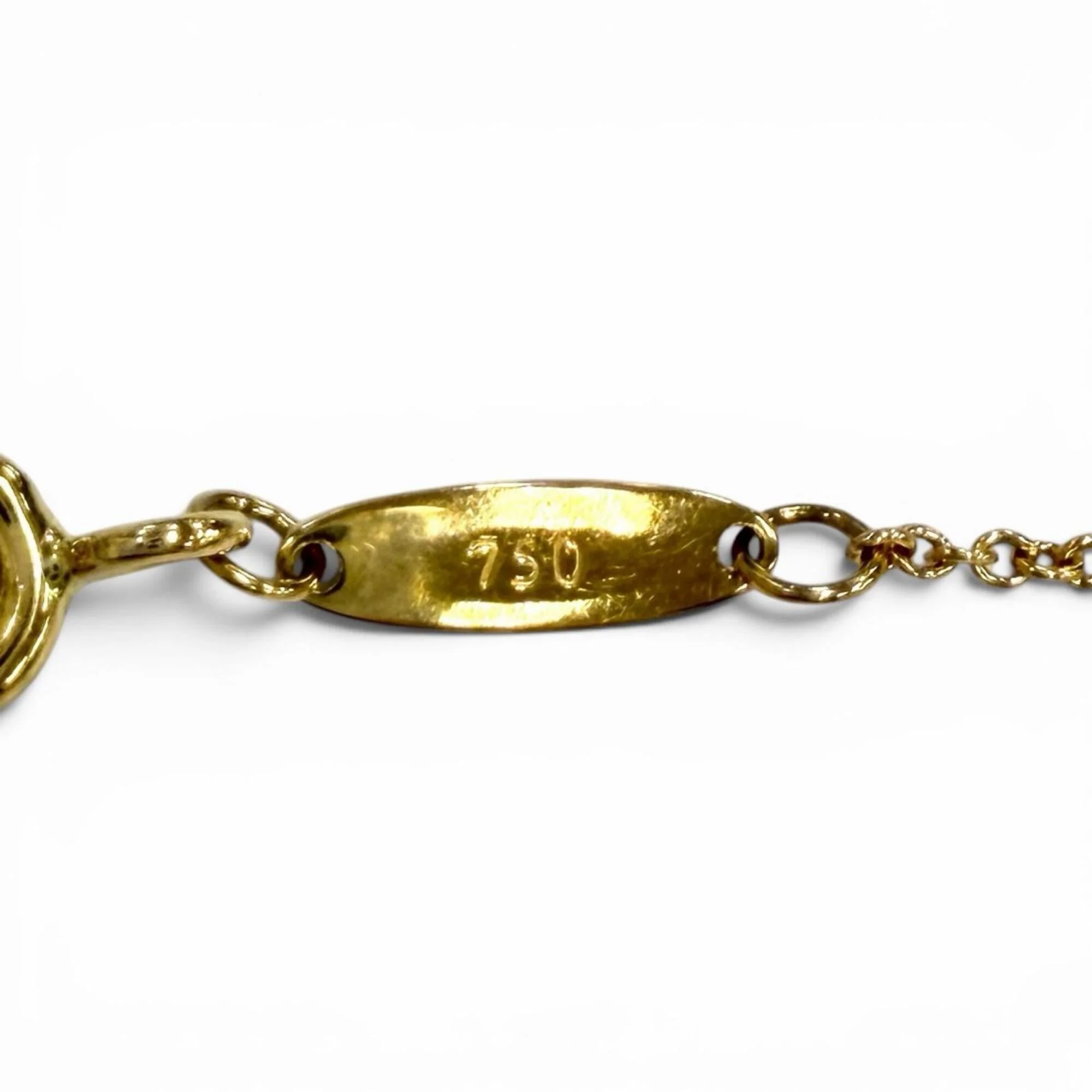 Elsa Peretti Pendant Necklace 18K Yellow Gold 3.9mm - Image 7