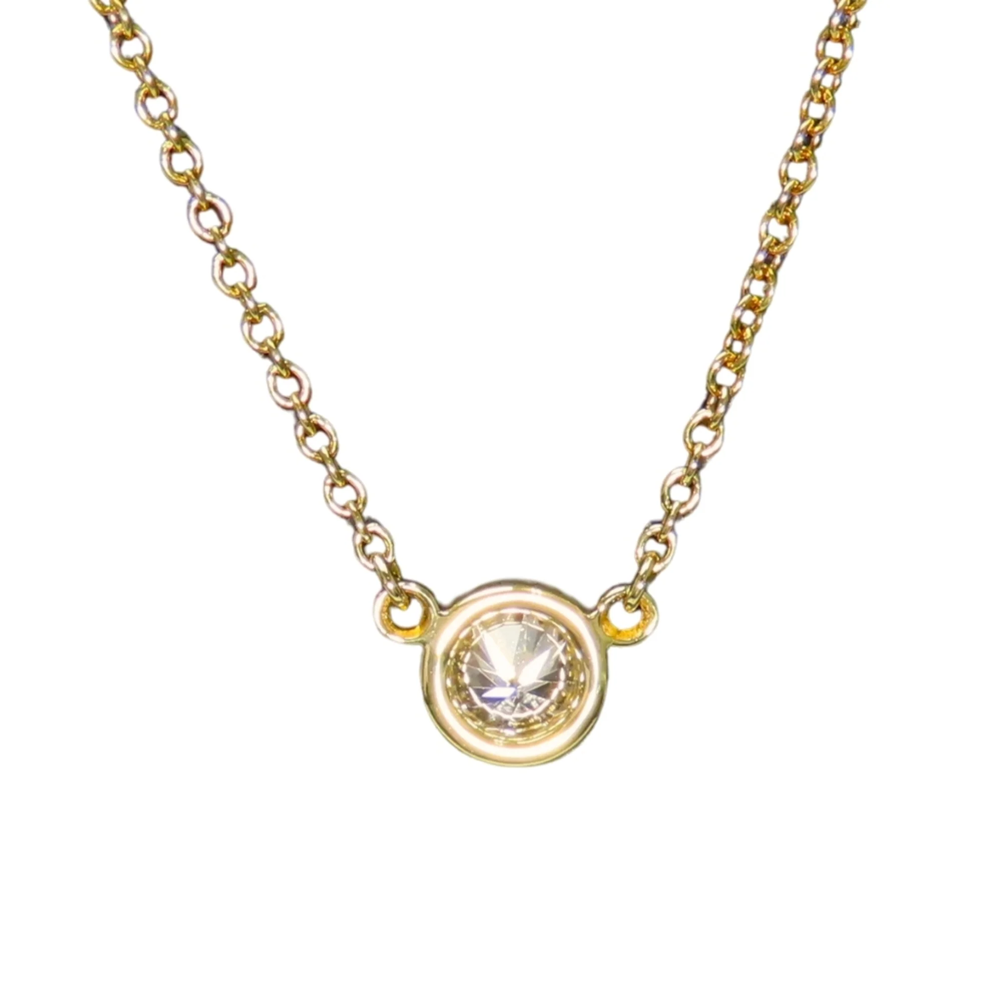 Elsa Peretti Pendant Necklace 18K Yellow Gold 4.9mm - Image 3