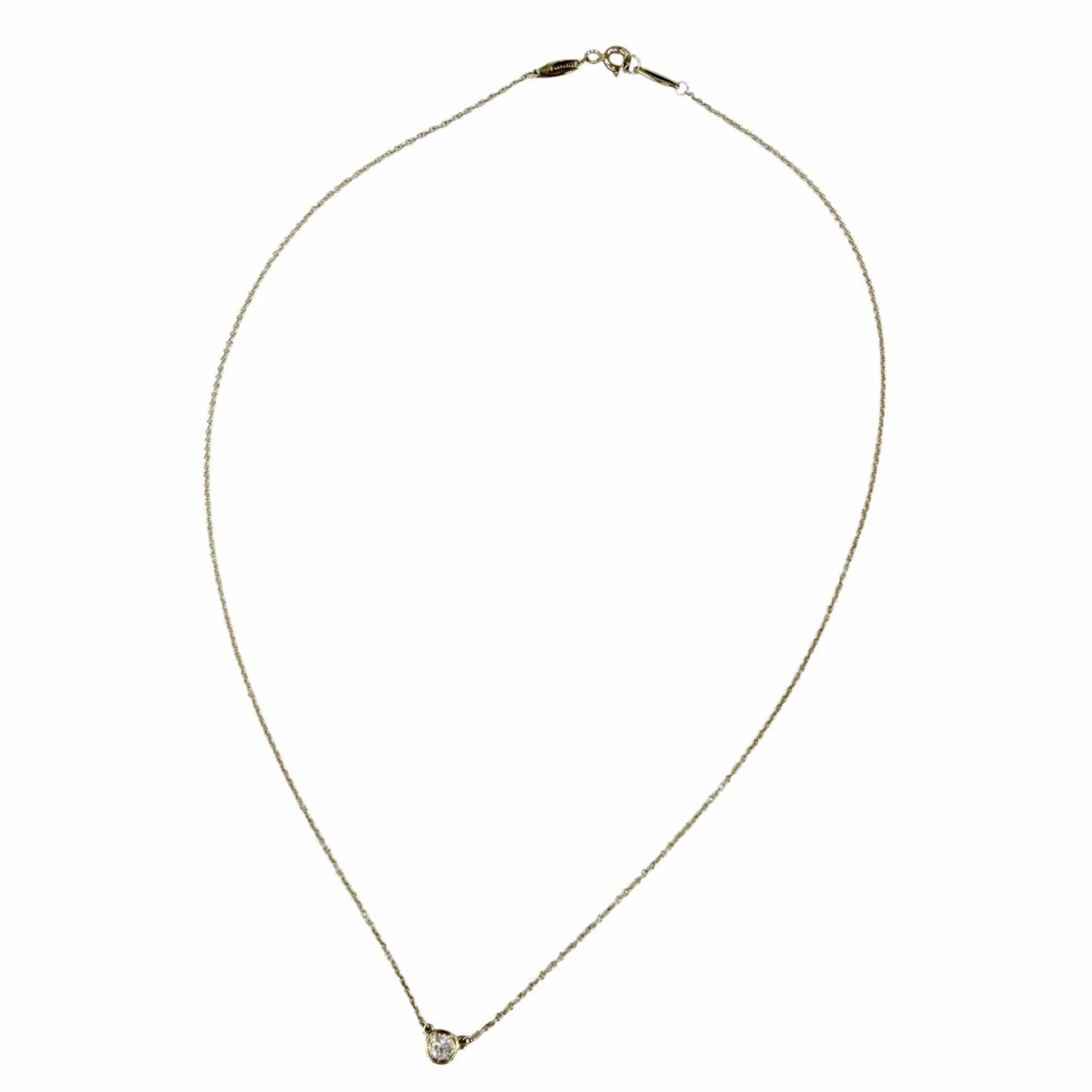 Elsa Peretti Pendant Necklace 18K Yellow Gold 5mm - Image 2