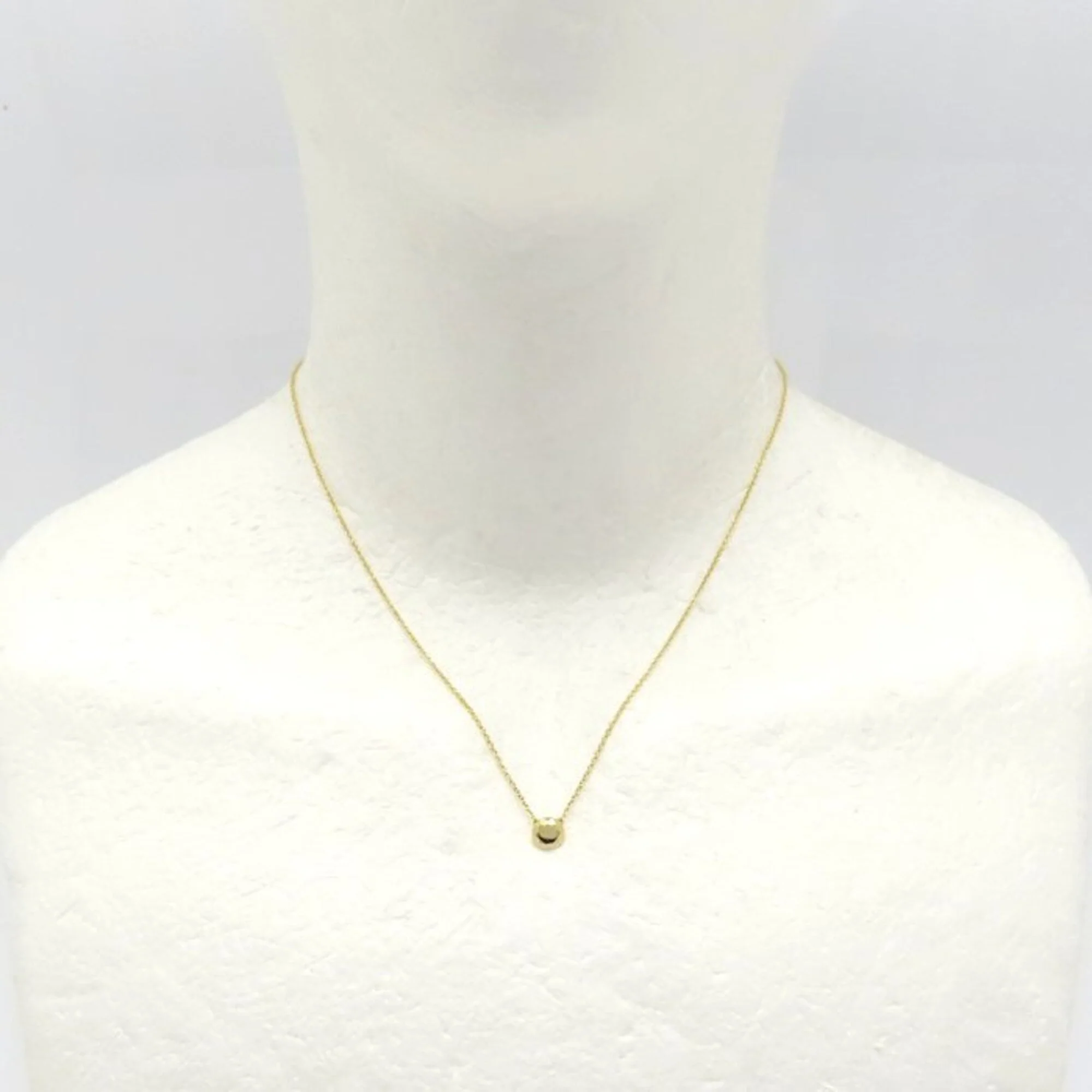 Elsa Peretti Pendant Necklace 18K Yellow Gold 6mm - Image 3