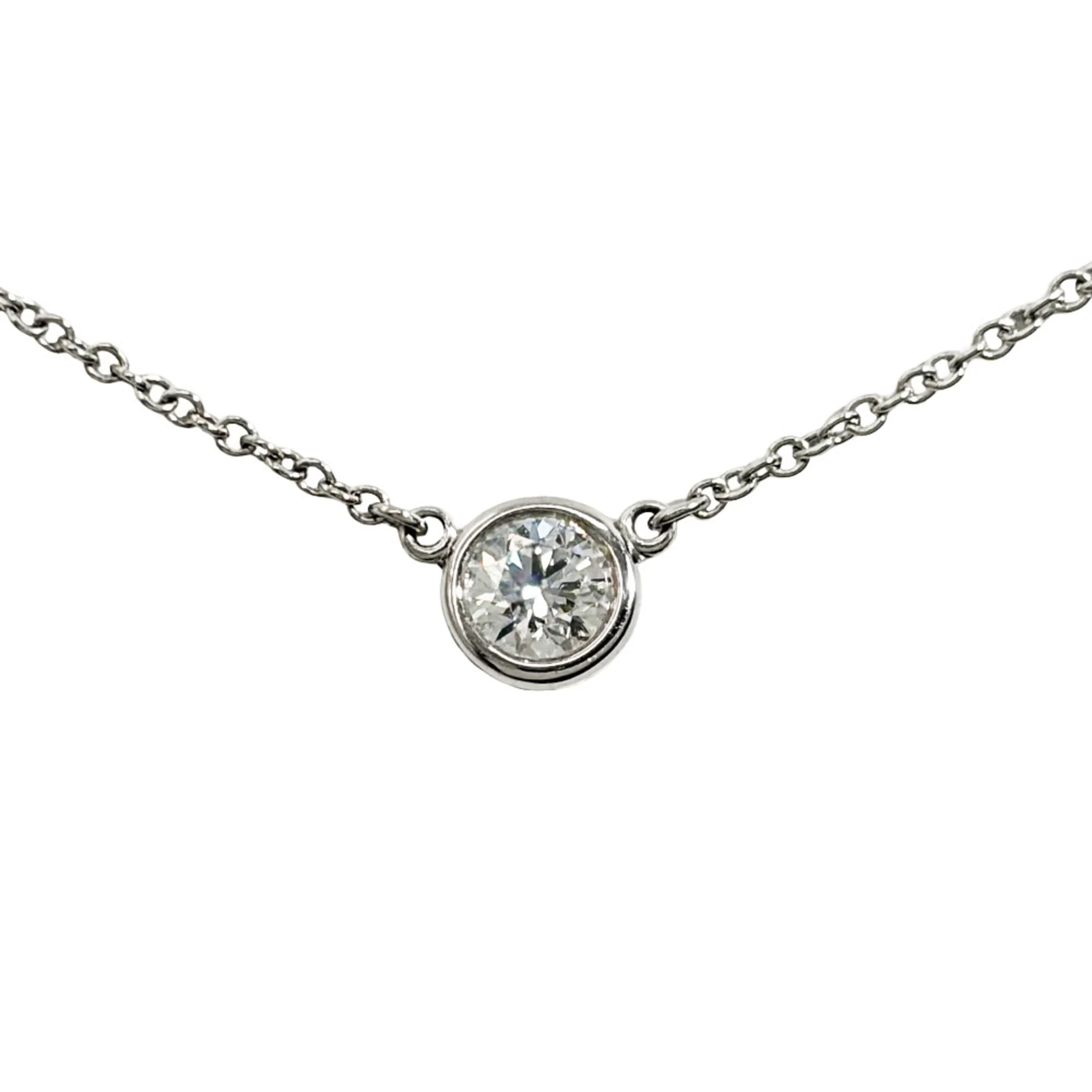 Elsa Peretti Pendant Necklace Platinum 5.4mm