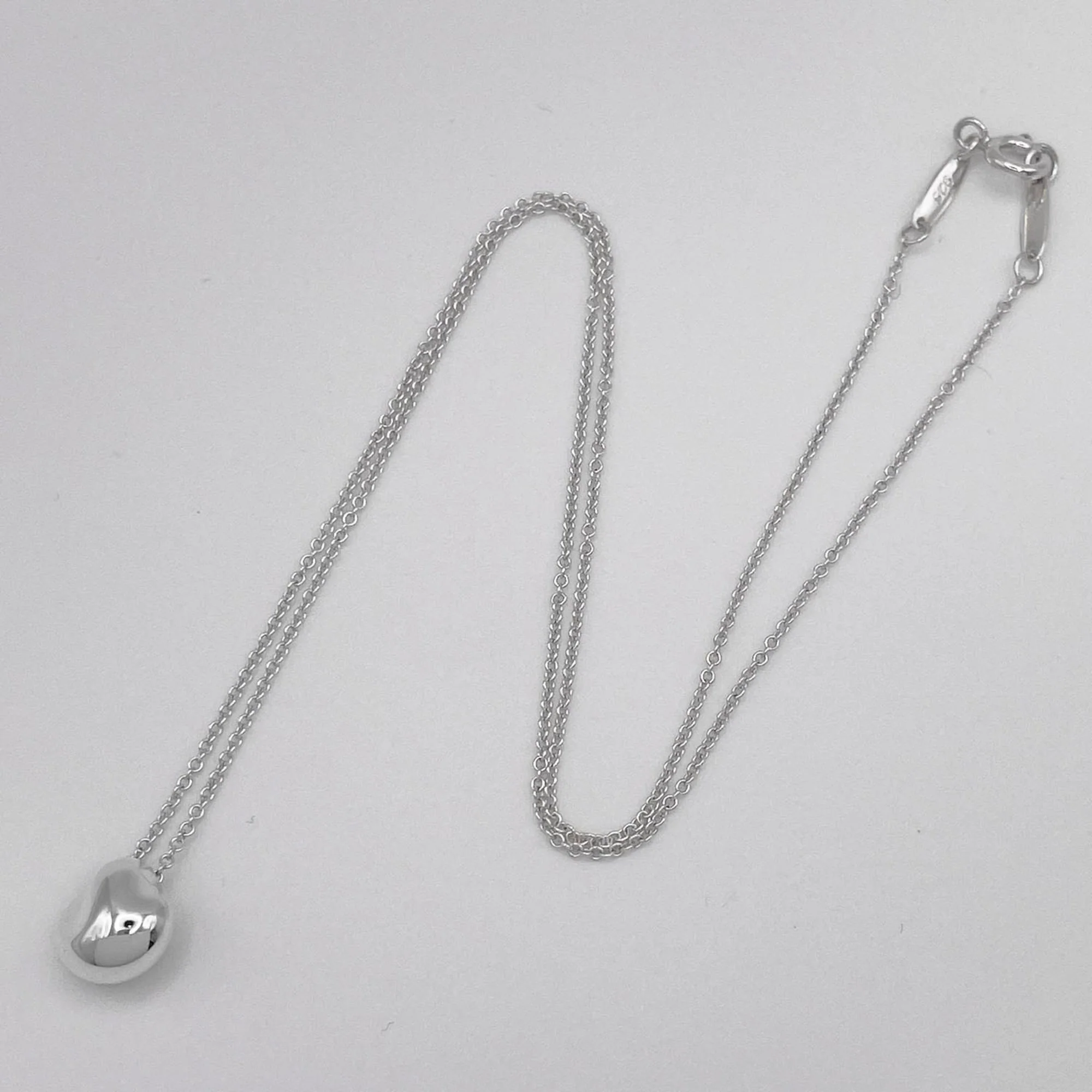 Elsa Peretti Pendant Necklace Sterling Silver 10mm - Image 4